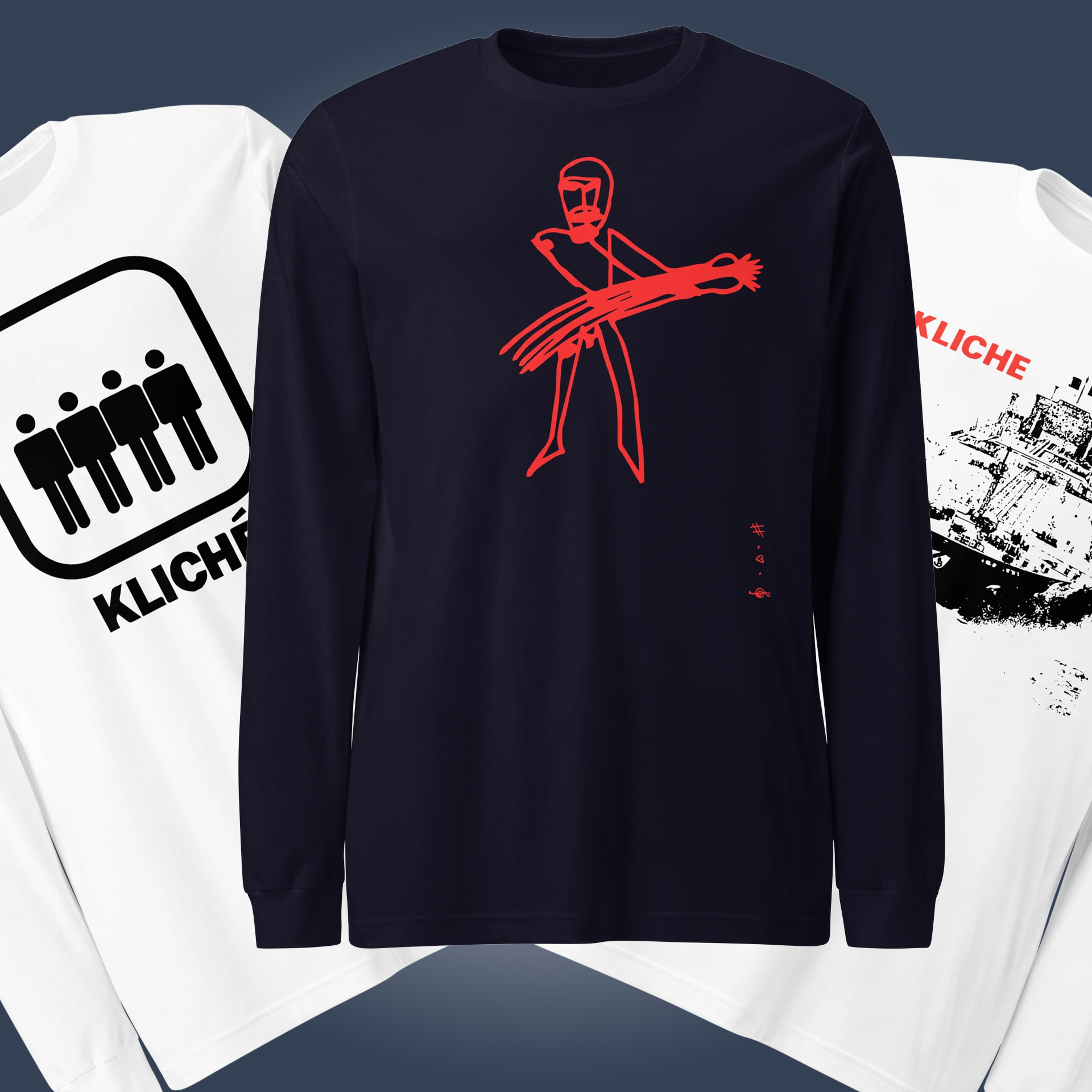 Langærmede T-Shirts