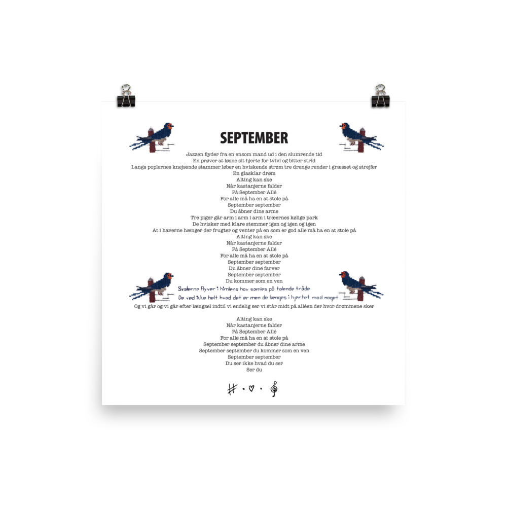 September - Mega SongBook Plakat