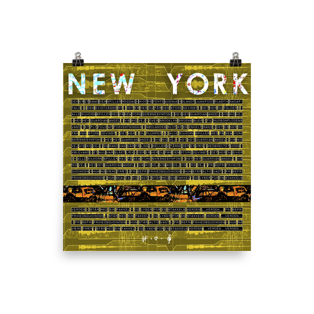 New York - Mega SongBook Plakat