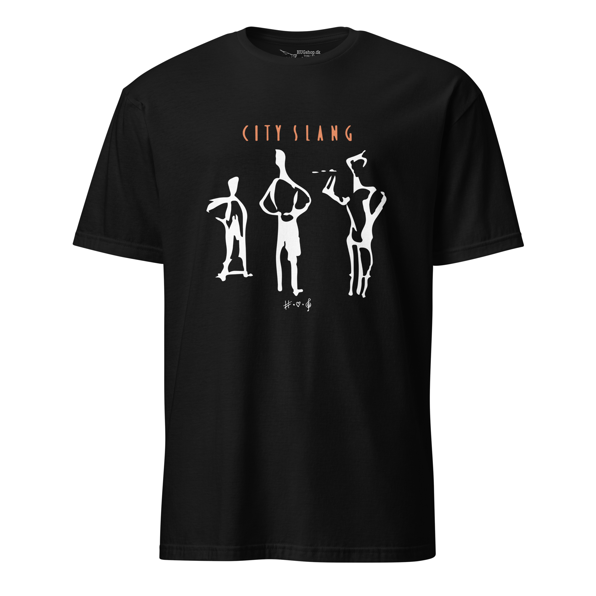 City Slang T-Shirt - HUGShop T-Shirt Sort / Hvid / Small