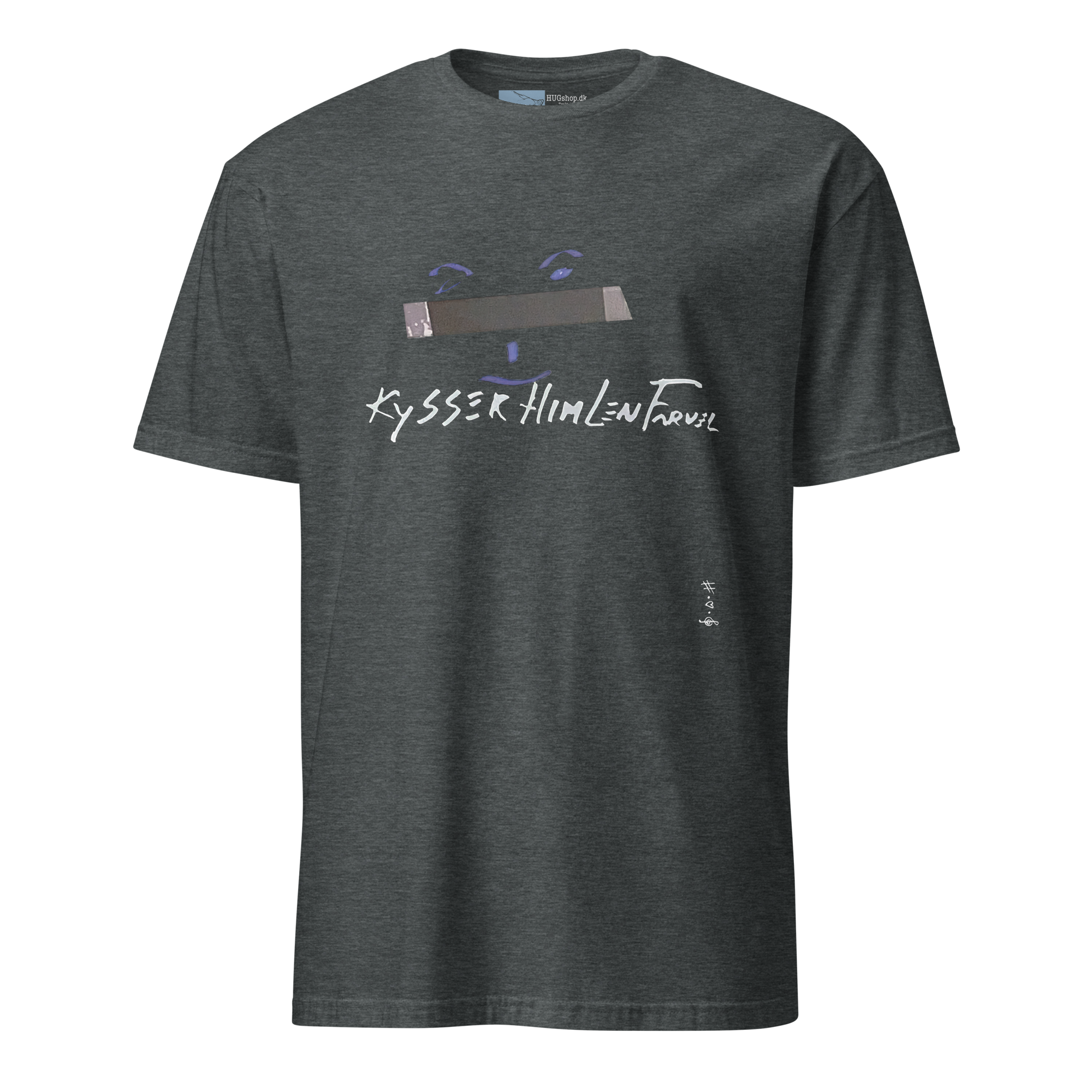 Kysser Himlen Farvel T-Shirt - HUGShop T-Shirt Sport Mørkegrå / Small