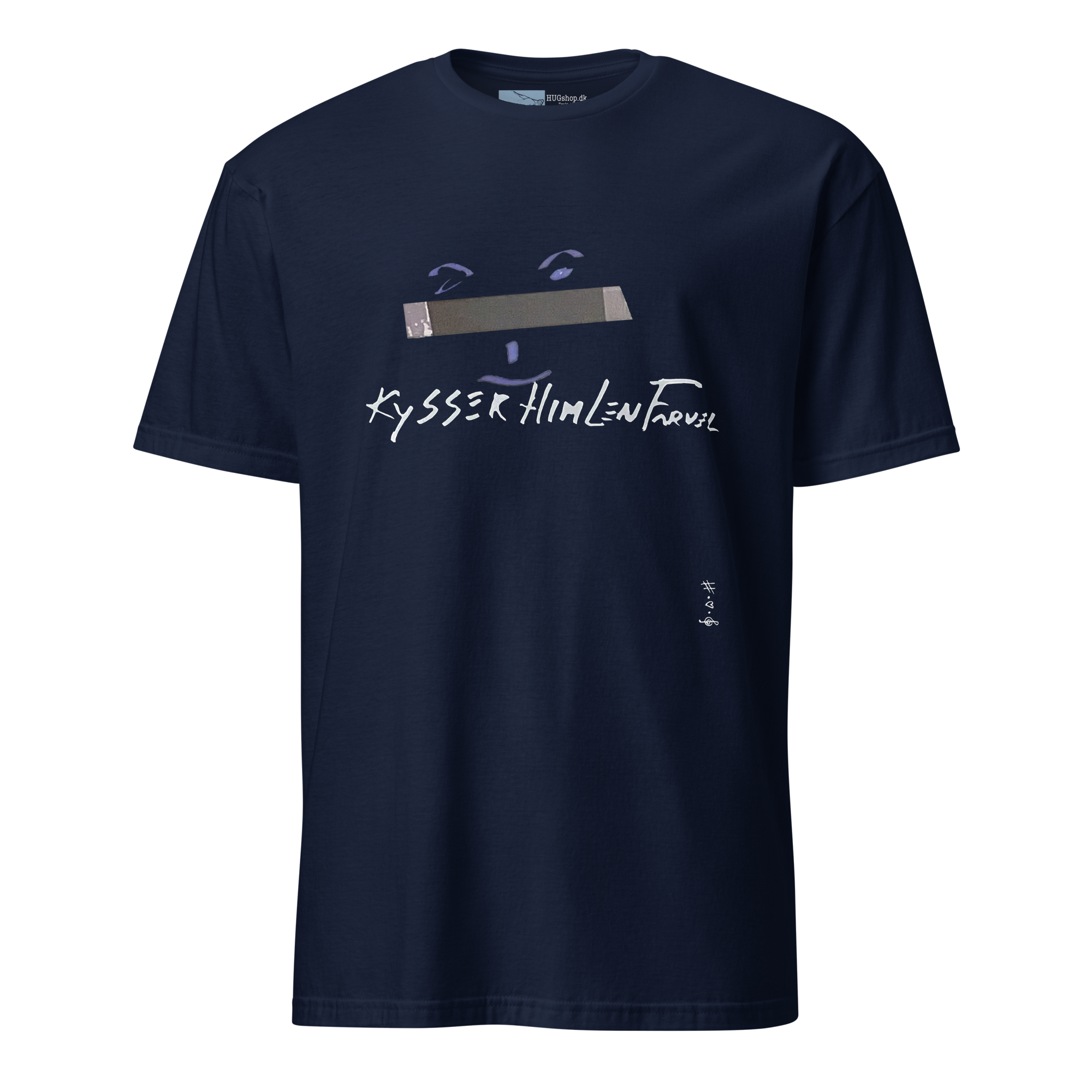 Kysser Himlen Farvel T-Shirt - HUGShop T-Shirt Havets blå / Small