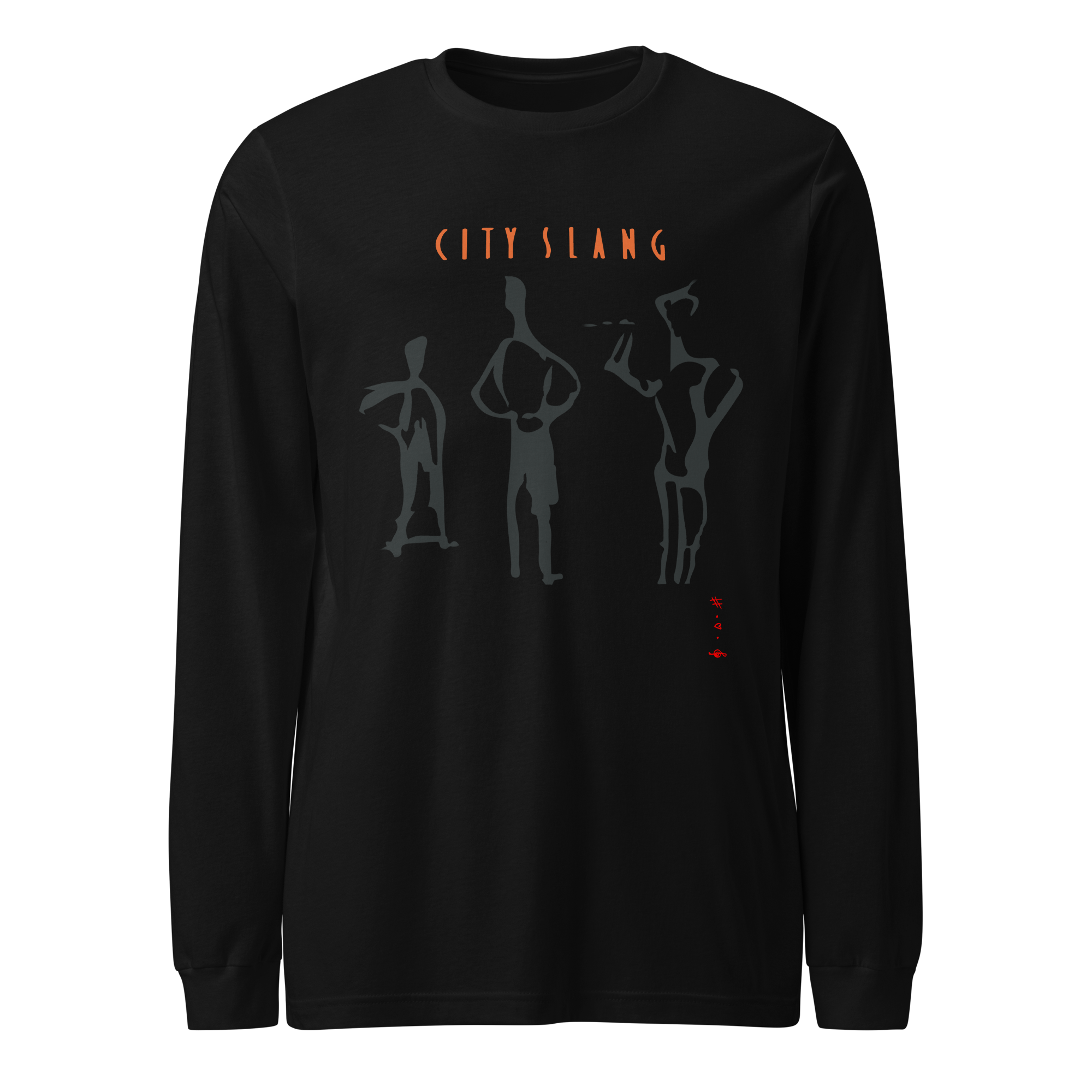 City Slang - Langærmet T-Shirt - HUGShop Langærmet T-Shirt Sort / XSmall