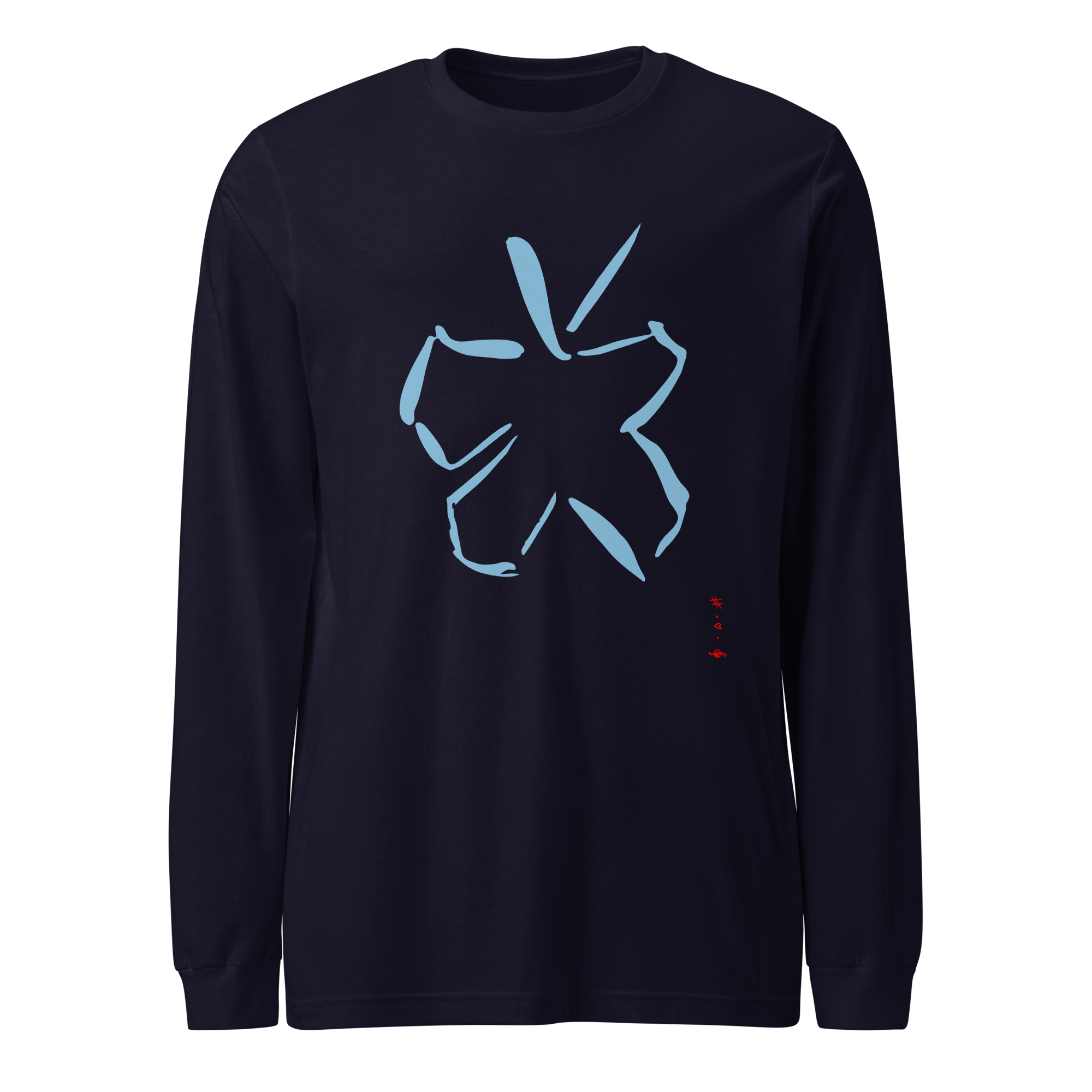 Kysser Himlen Farvel - Langærmet T-Shirt - HUGShop Langærmet T-Shirt Havets blå / XSmall