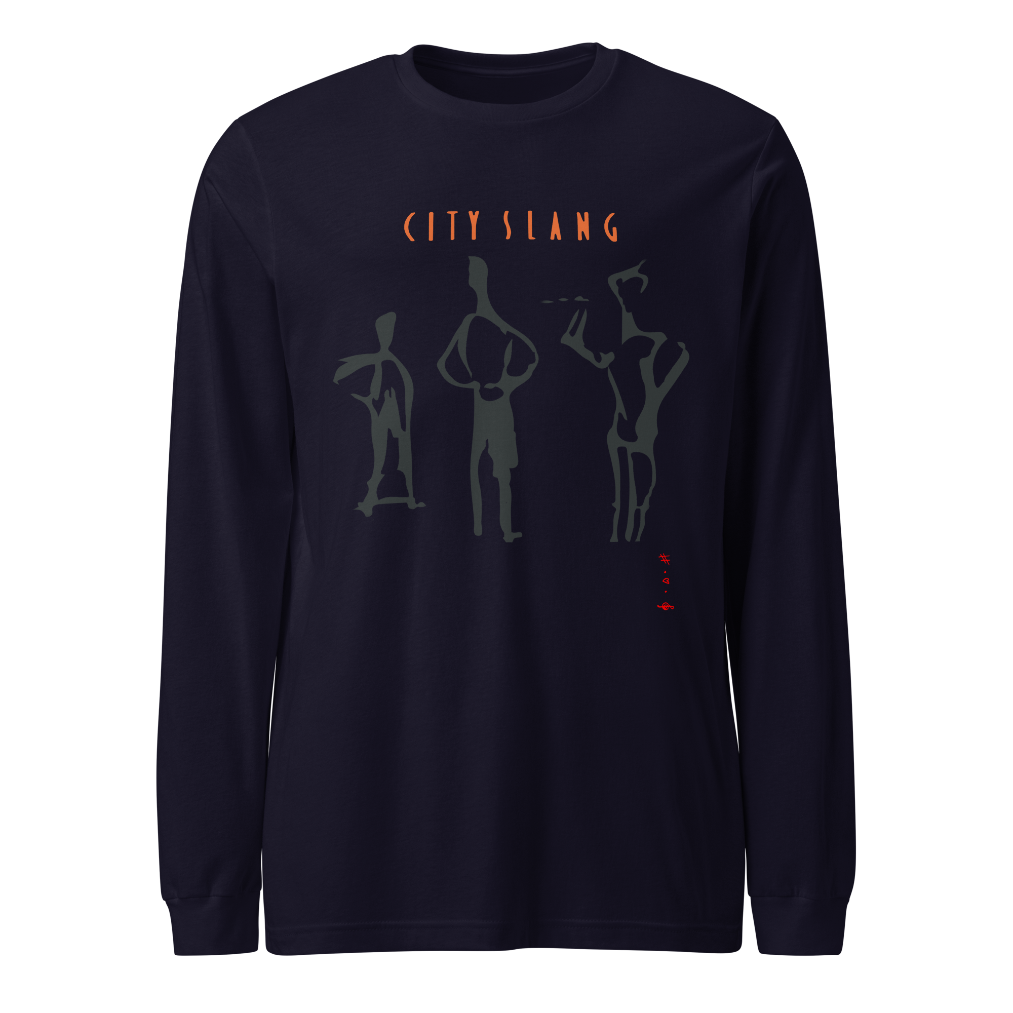 City Slang - Langærmet T-Shirt - HUGShop Langærmet T-Shirt Blå / XSmall