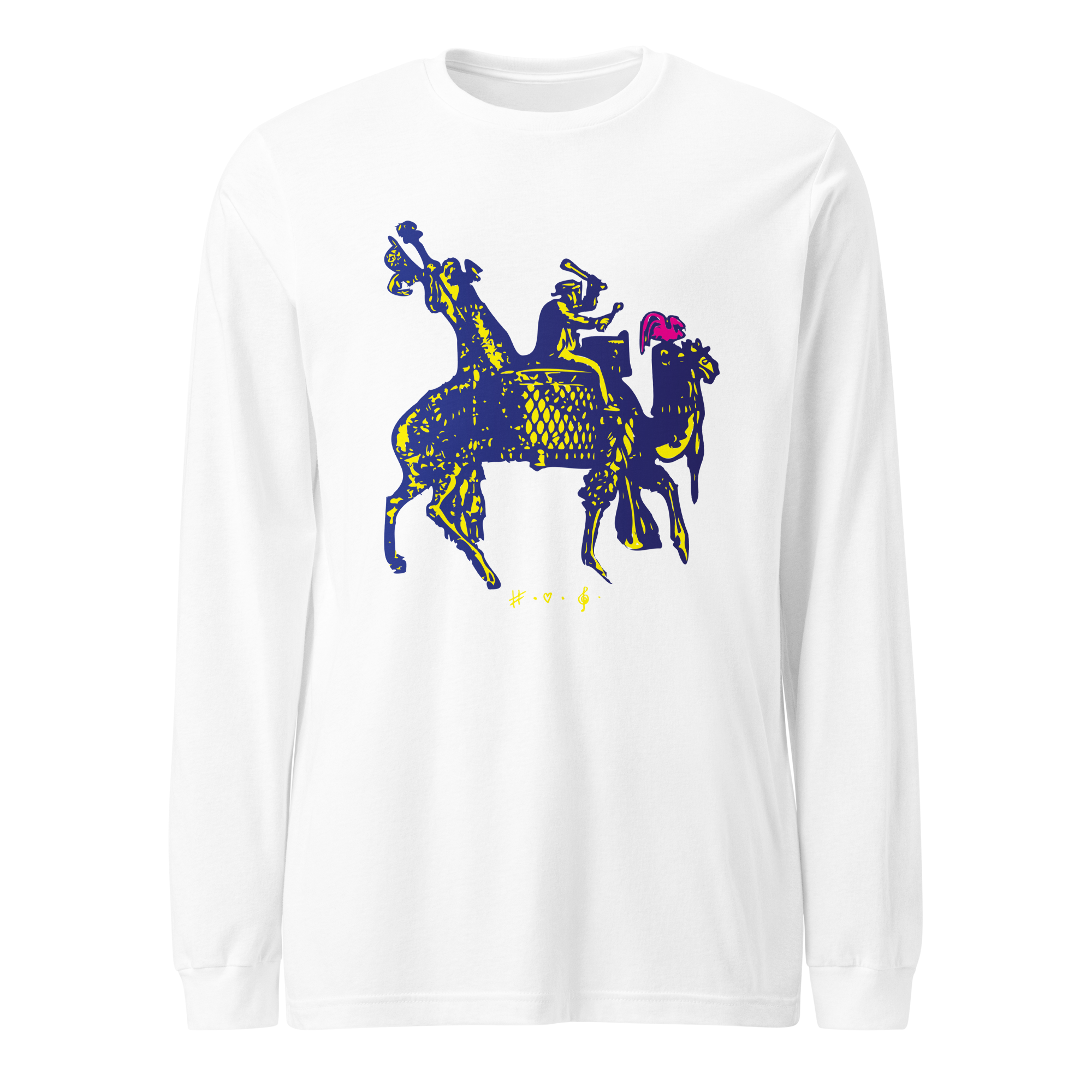 Blidt Over Dig - Langærmet T-Shirt - HUGShop Langærmet T-Shirt Hvid / XSmall