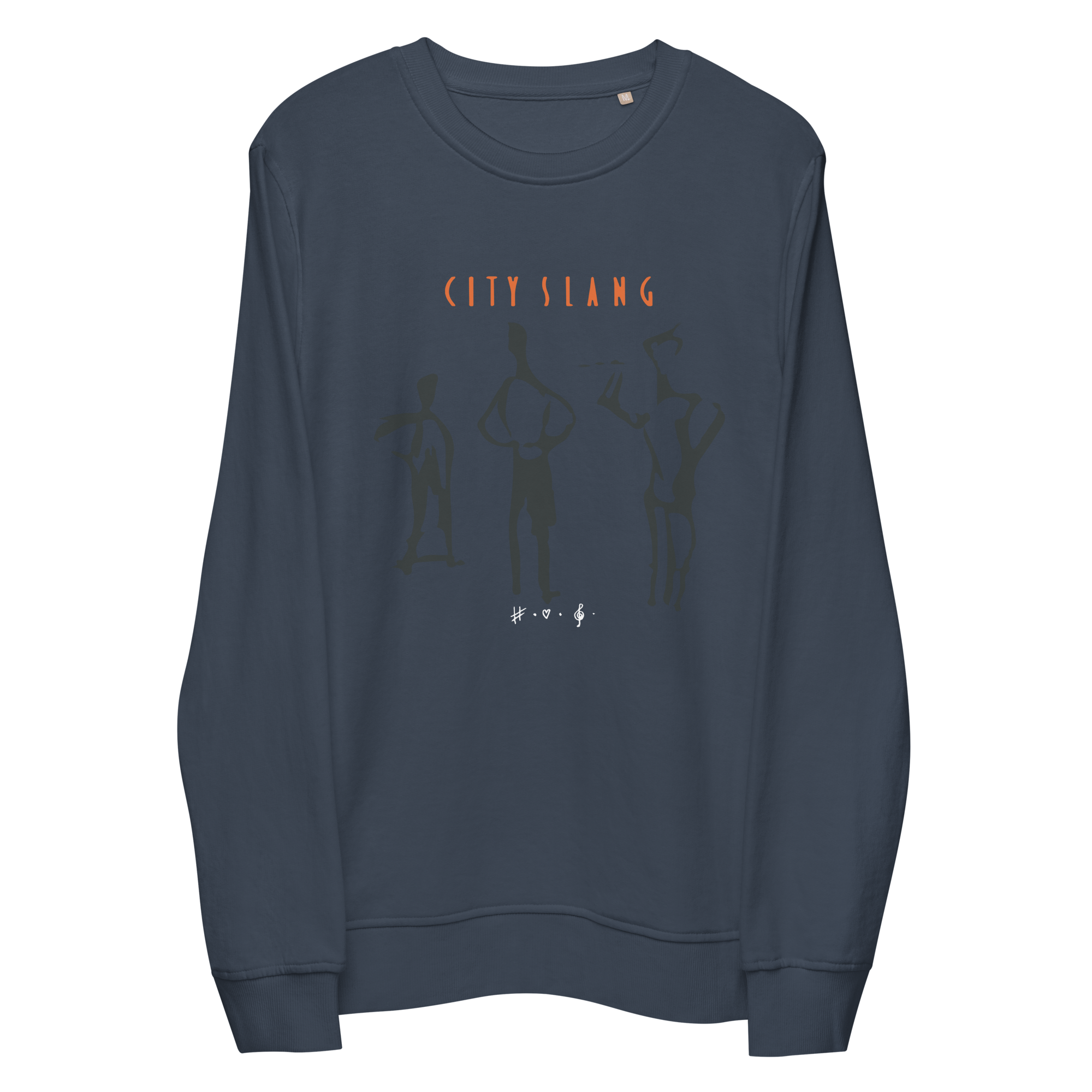 City Slang Sweatshirt - HUGShop Sweatshirt Gråblå / Small