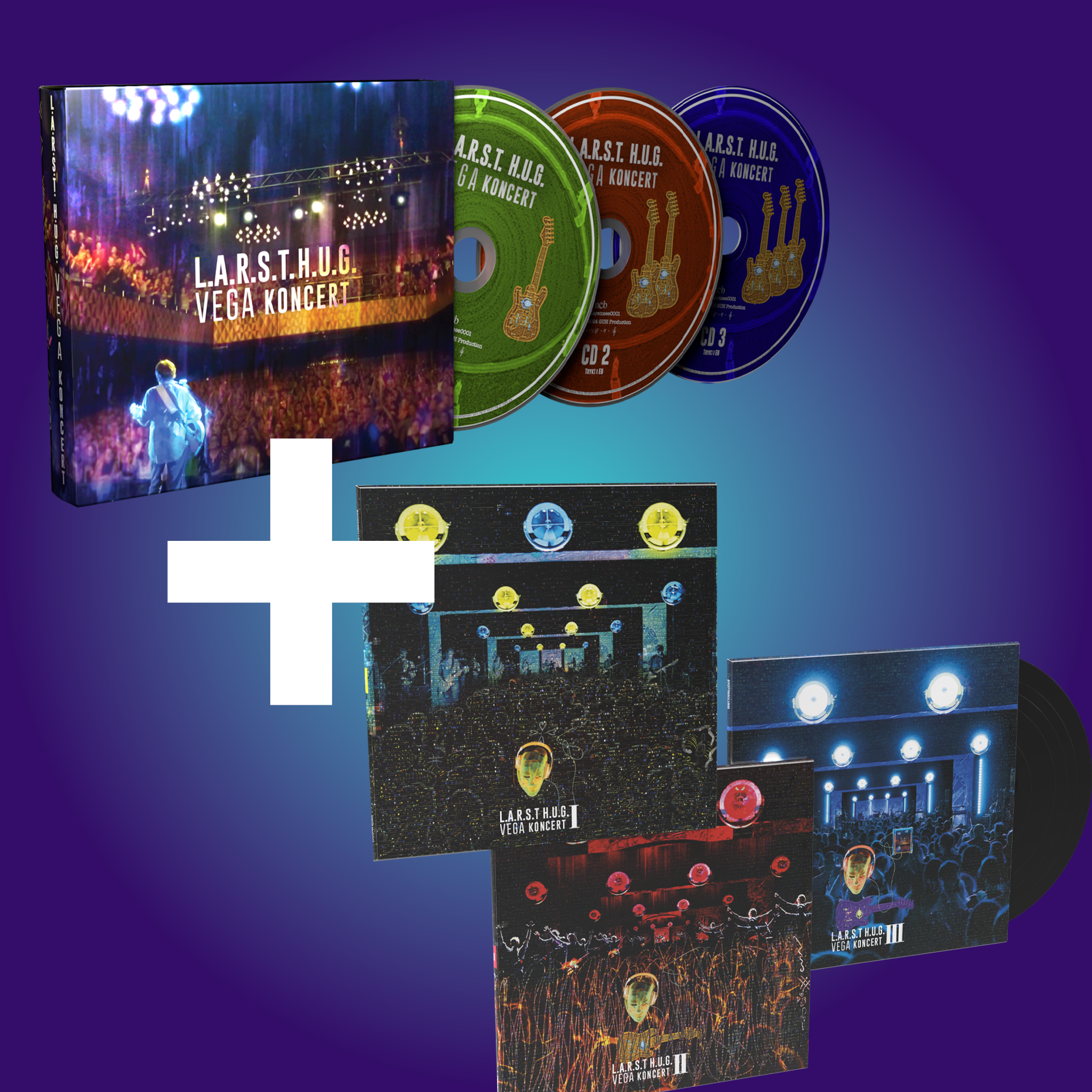 VEGA Koncert CD+LP1+LP2+LP3 Bundle - HUGShop Default Title