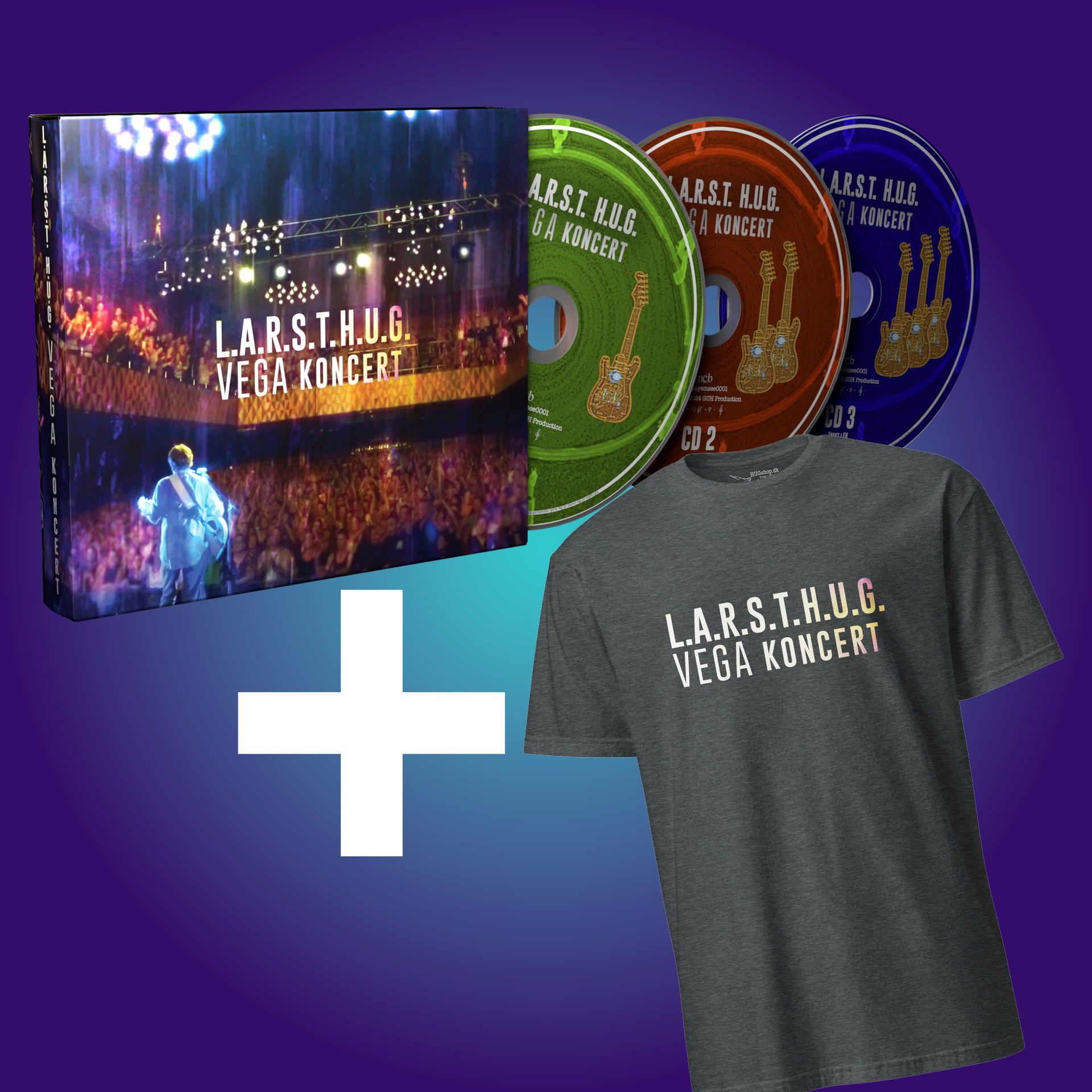 VEGA Koncert CD+T-Shirt Bundle - HUGShop Small