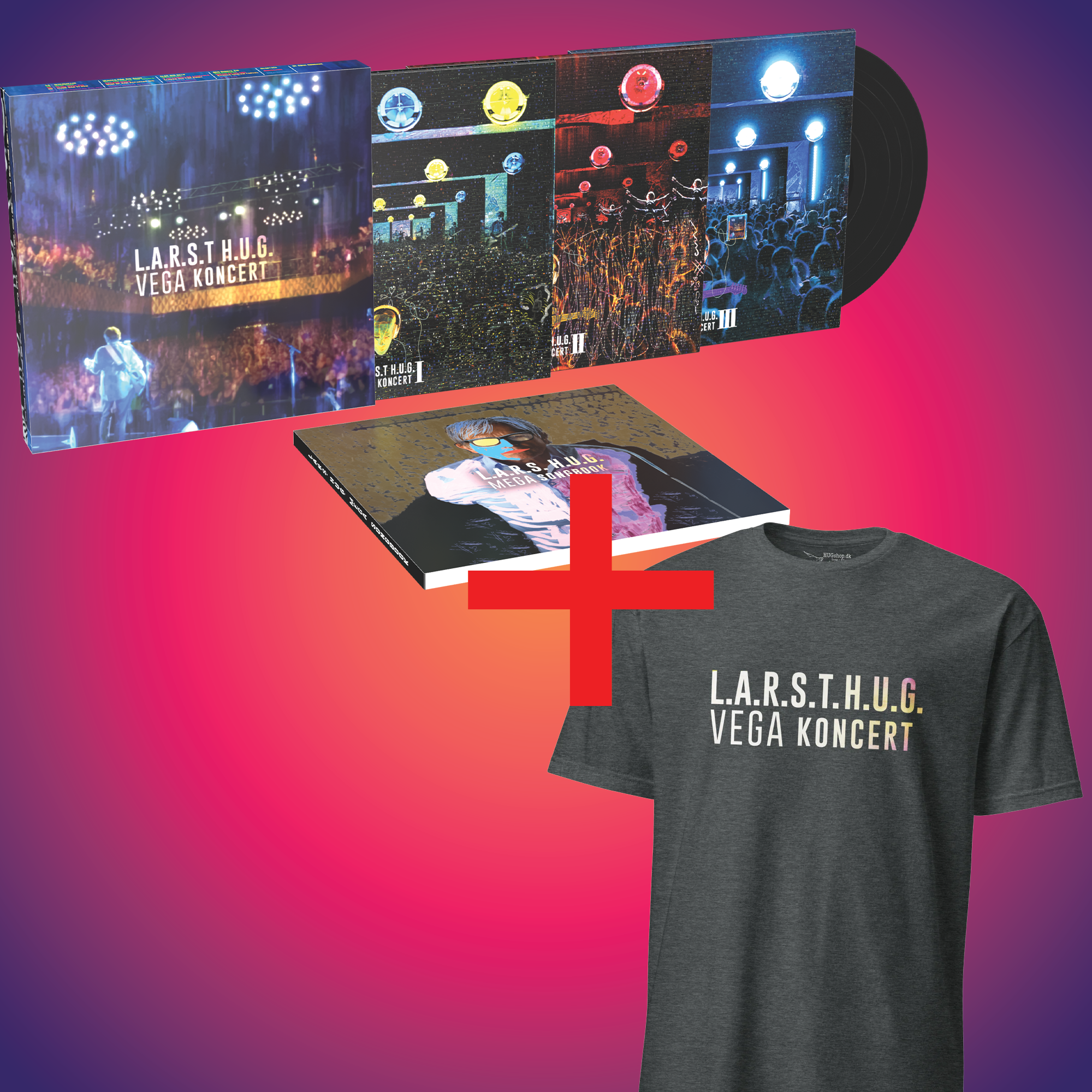 VEGA Vinylboks + VEGA T-Shirt Bundle - HUGShop Bundle Small