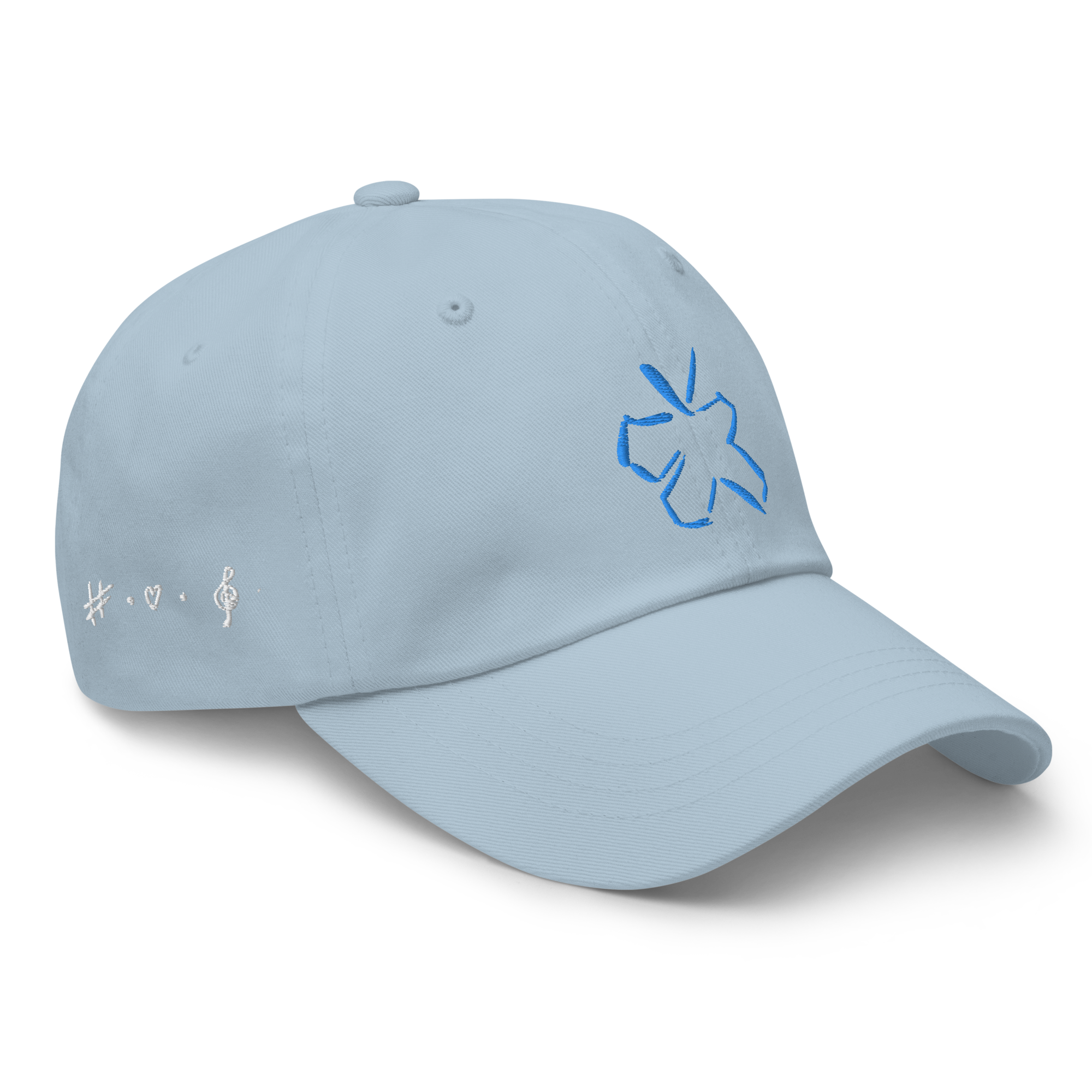 Kysser Himlen Farvel - Kasket/Buet skygge (Broderet) - HUGShop Kasket Sort