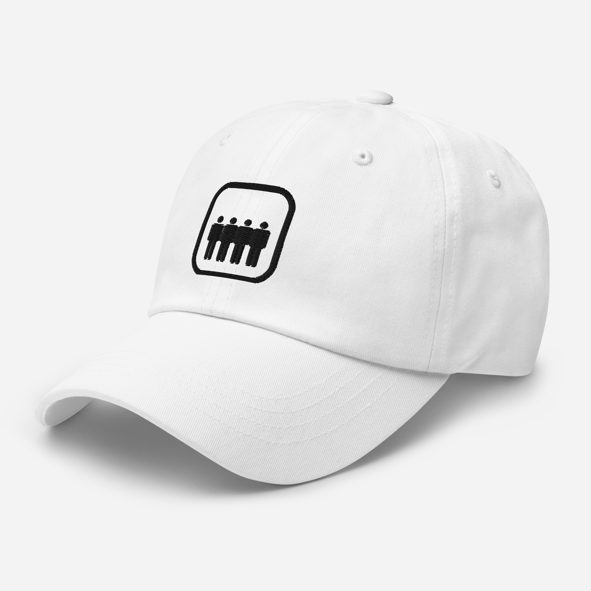 Okay Okay Boys - Kasket/Buet skygge (broderet) - HUGShop Kasket Hvid