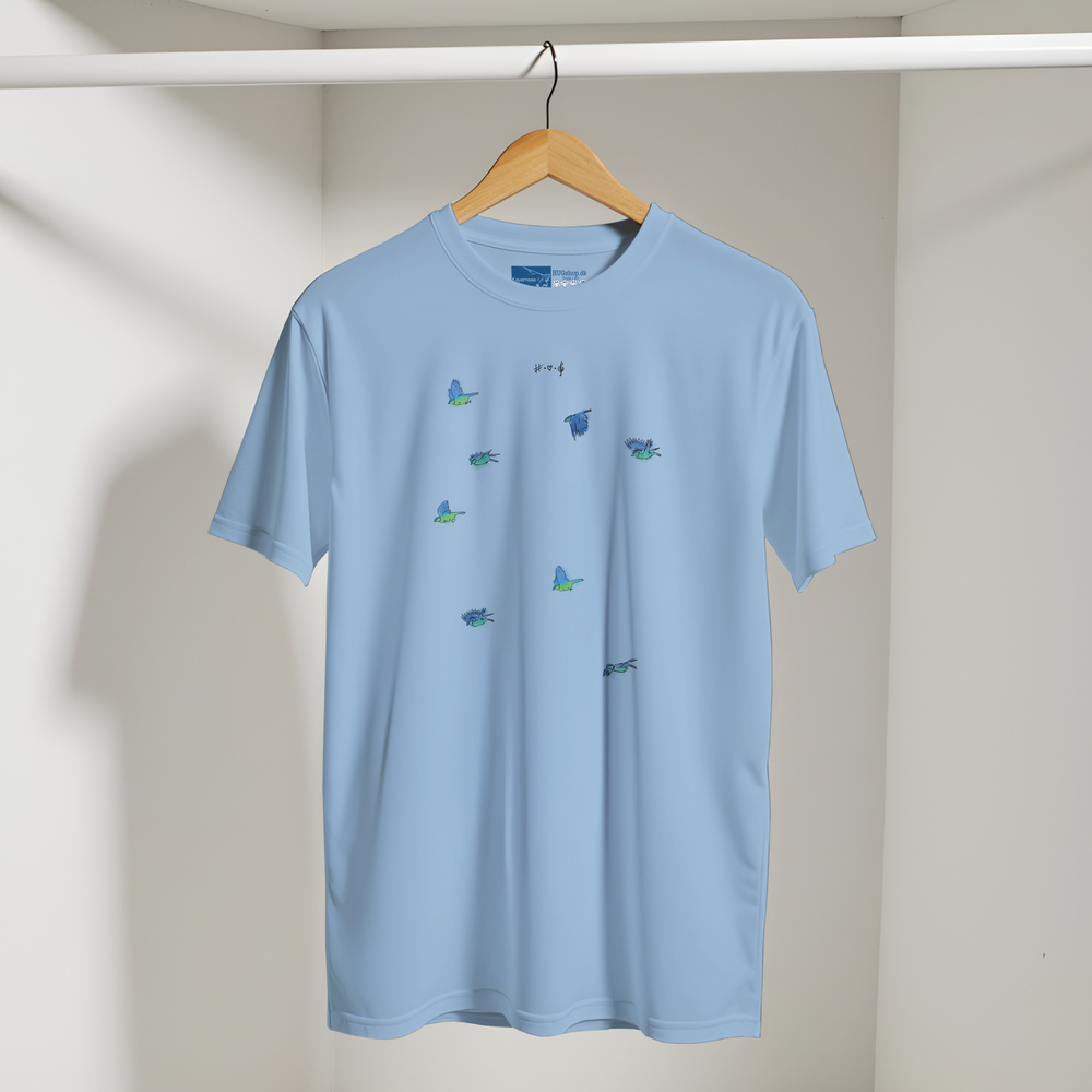 At Least the Birds Will be Free T-Shirt – Himmelblå [farve: Himmelblå]