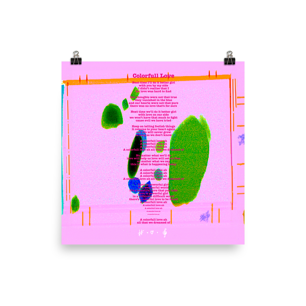 Colorfull Love - Mega SongBook Print