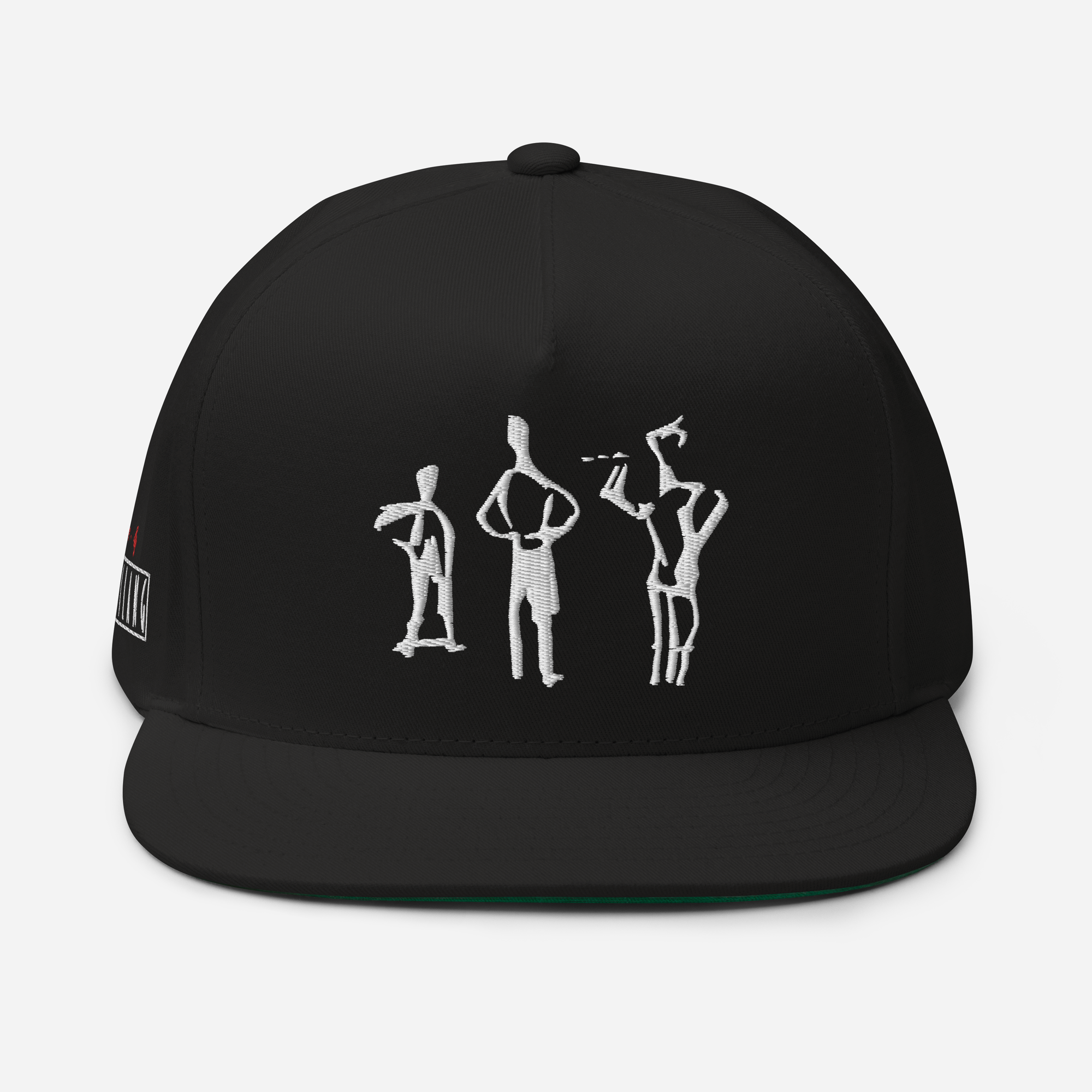 City Slang - Kasket /Flad skygge (Broderet) - HUGShop Kasket Sort