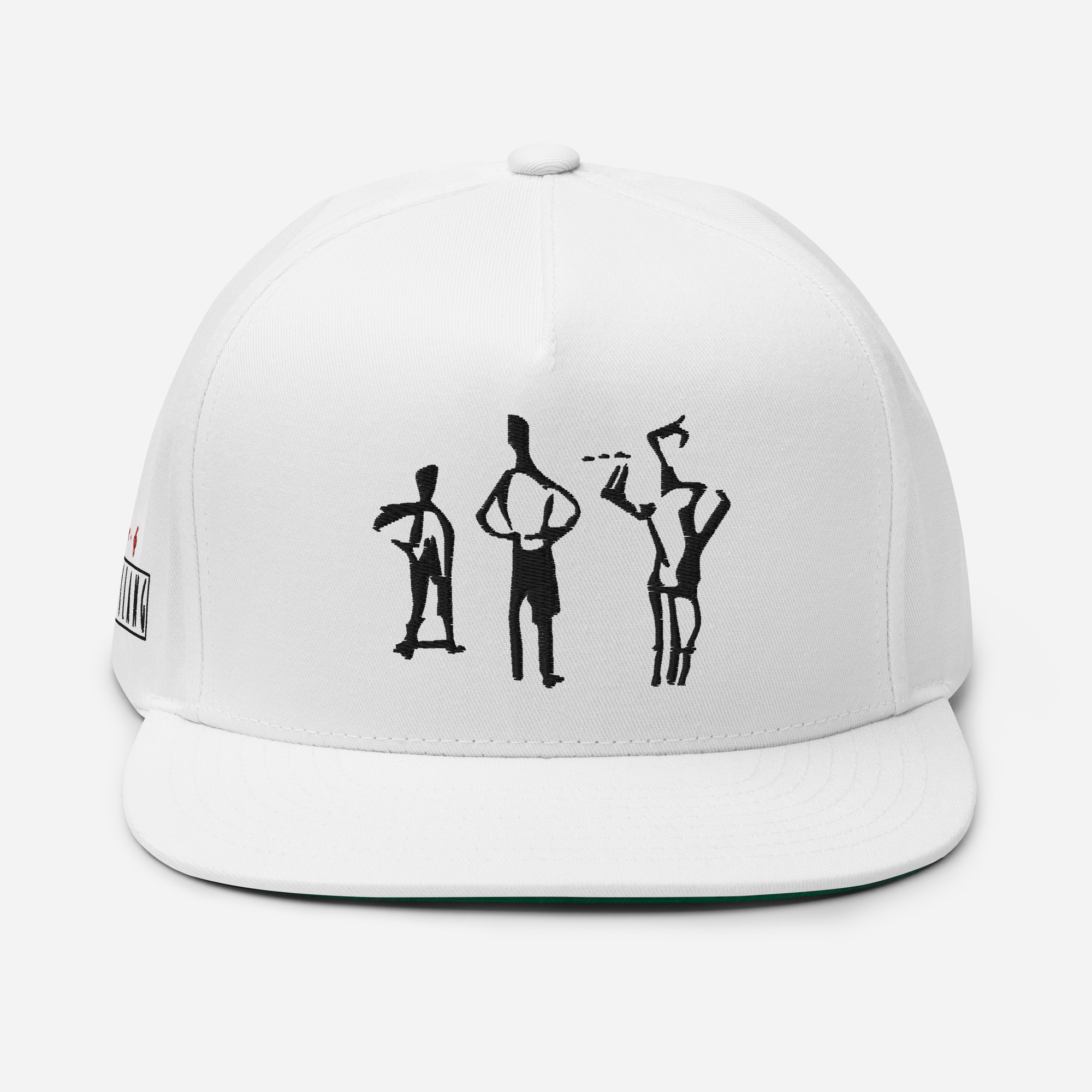 City Slang - Kasket /Flad skygge (Broderet) - HUGShop Kasket Sort
