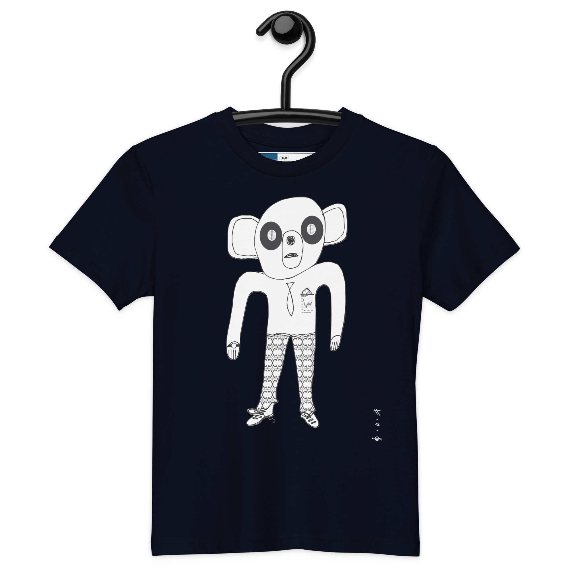 Dollar Bear - Børne T-Shirt - HUGShop Børnetøj Havets Blå / 3-4 år