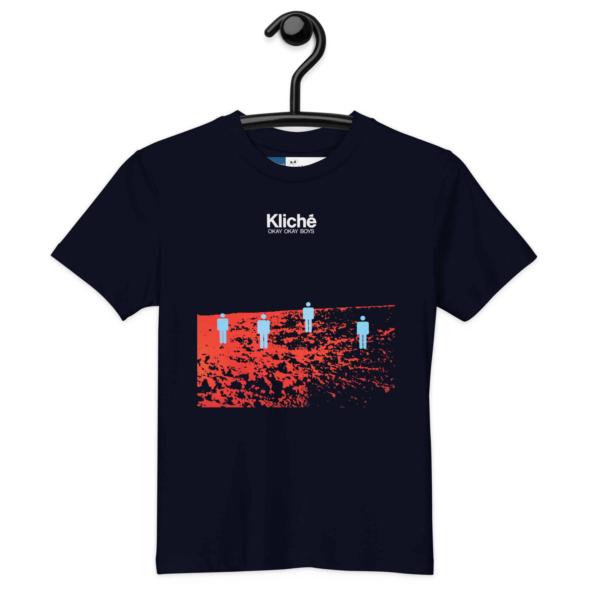 Okay Okay Boys - Børne T-Shirt - HUGShop Børnetøj Havets blå / 3-4 år