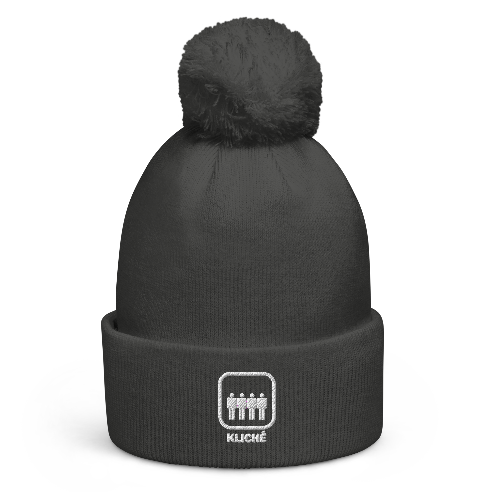 Okay Okay Boys - Pompom Hue (Broderet) - HUGShop Hue Grå