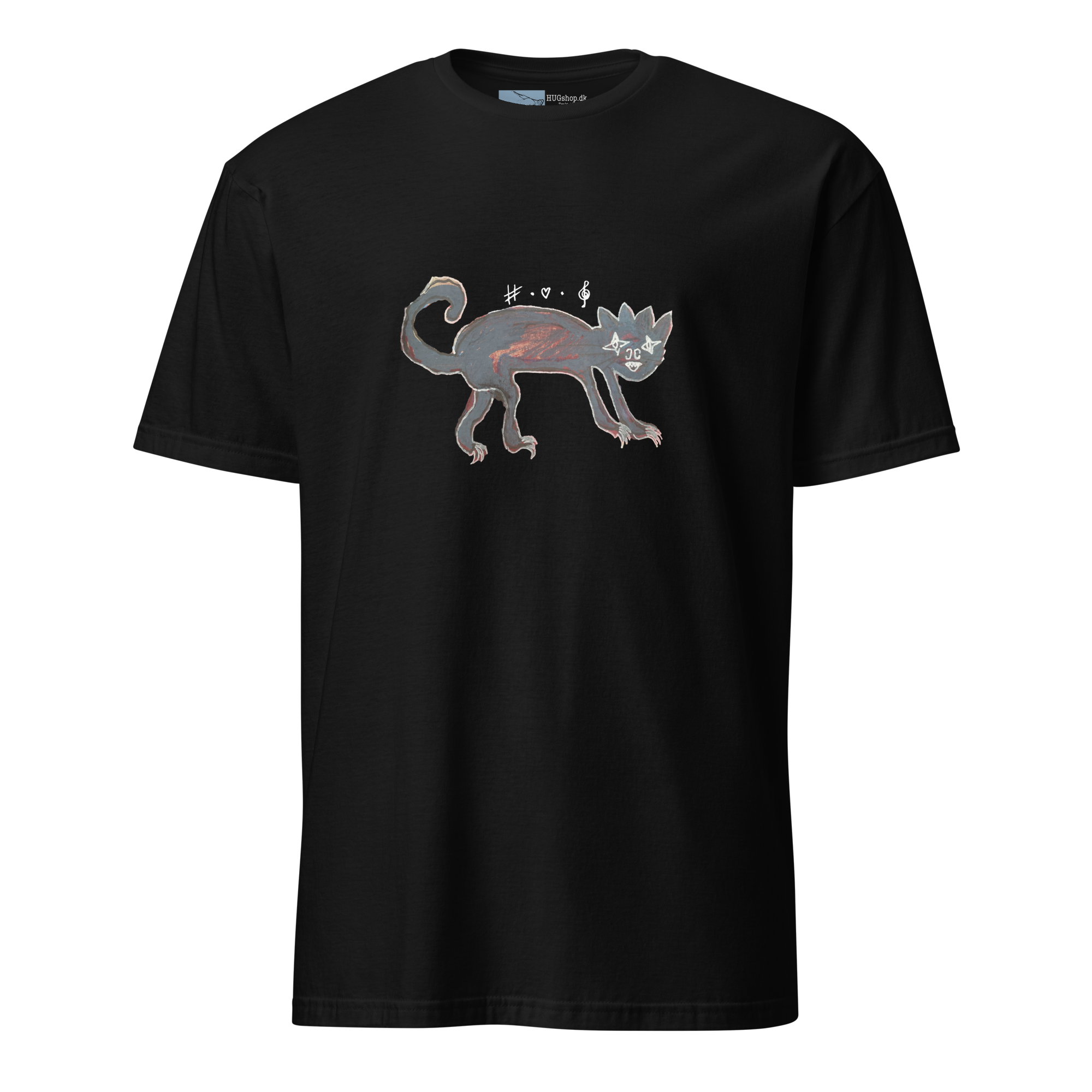 Crunchy Cat - T-Shirt - HUGShop T-Shirt Sort / Small