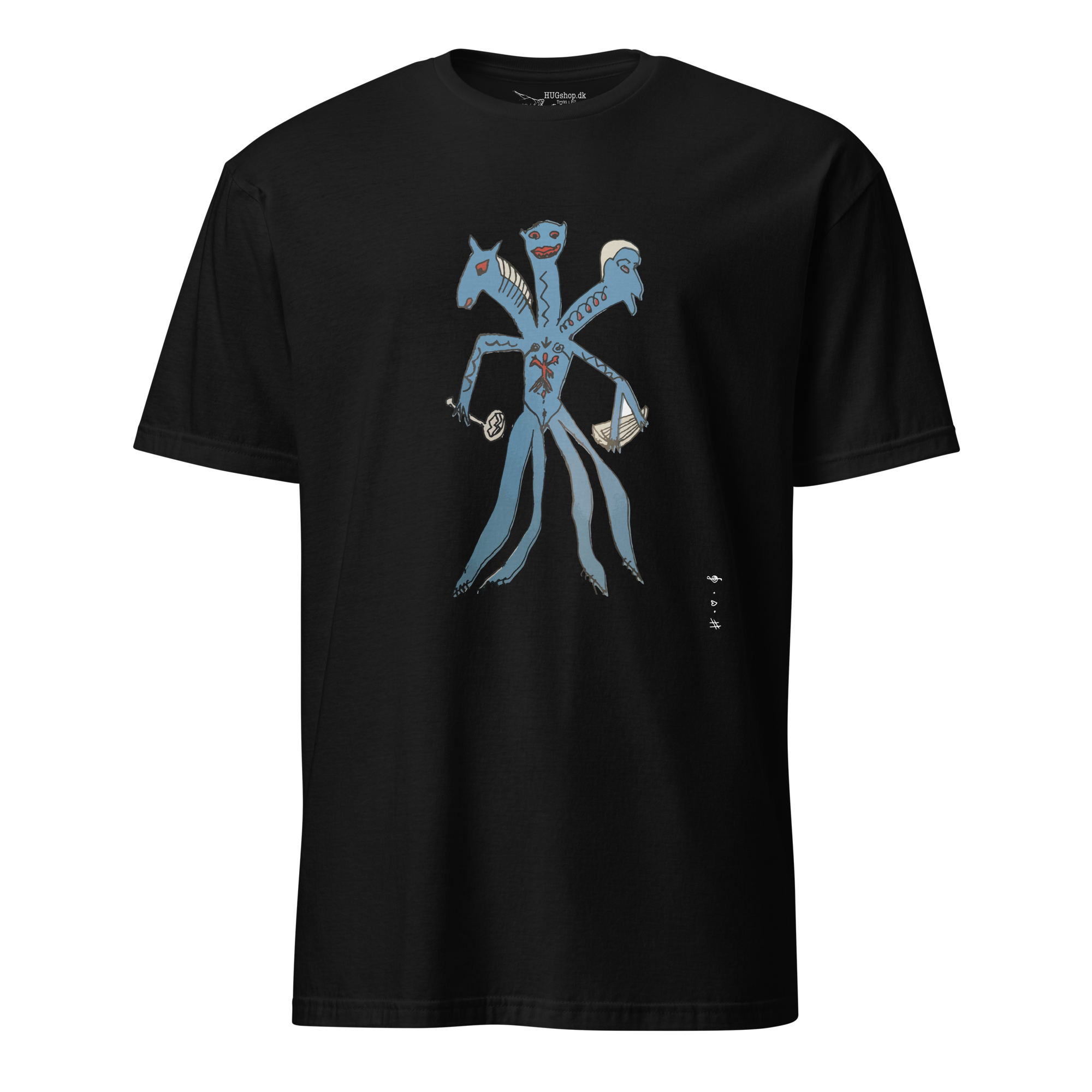 Kiss and HUG Monster - T-Shirt - HUGShop T-Shirt Sort / Small