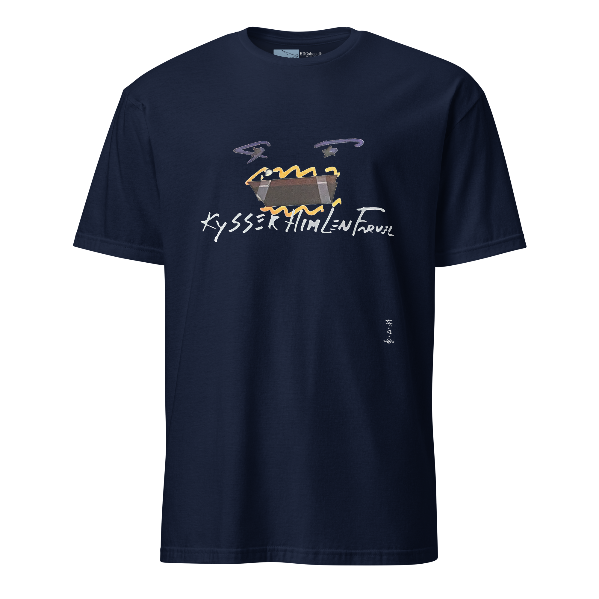 Kysser Himlen Farvel T-Shirt - HUGShop T-Shirt Havets blå / Small