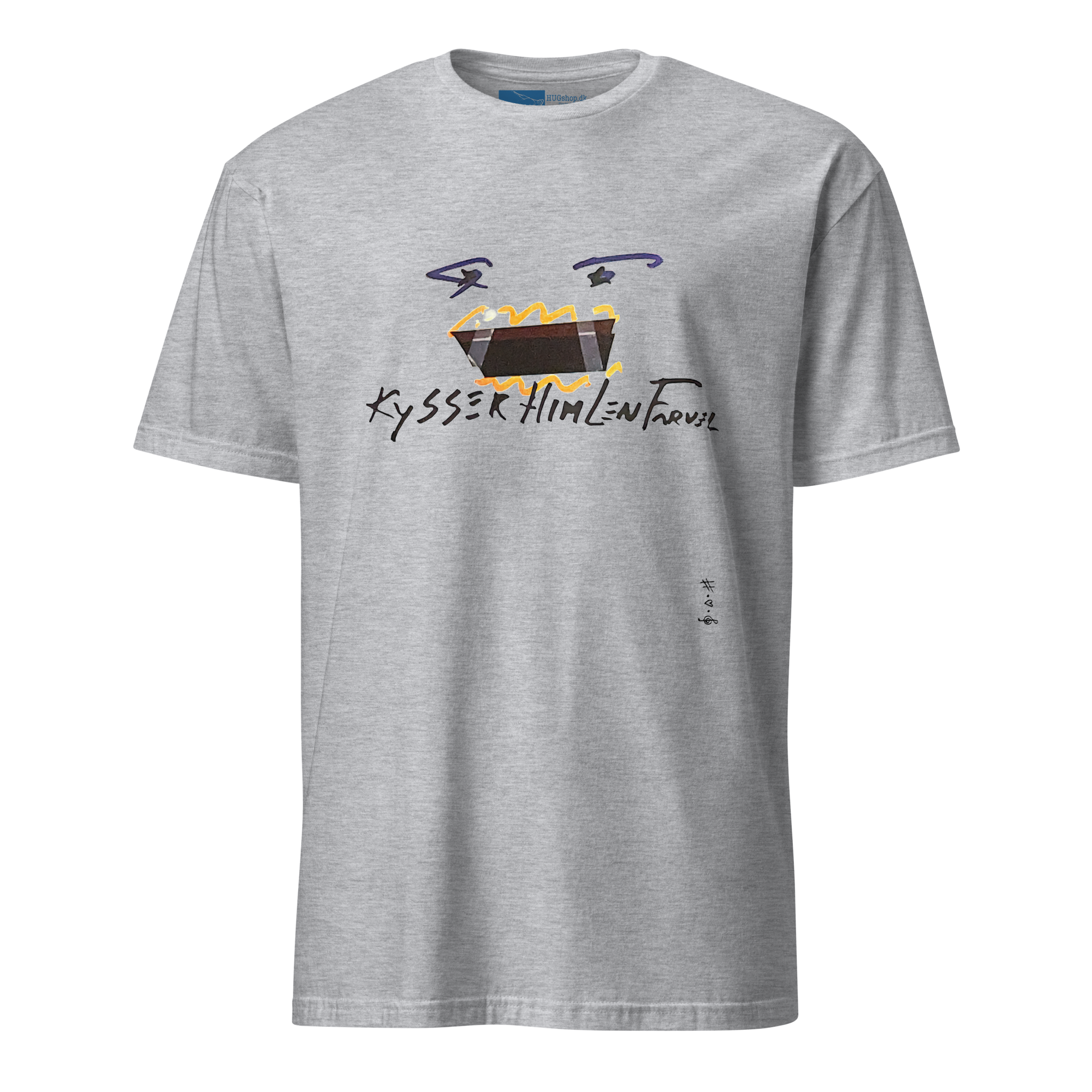 Kysser Himlen Farvel T-Shirt - HUGShop T-Shirt Sport grå / Small
