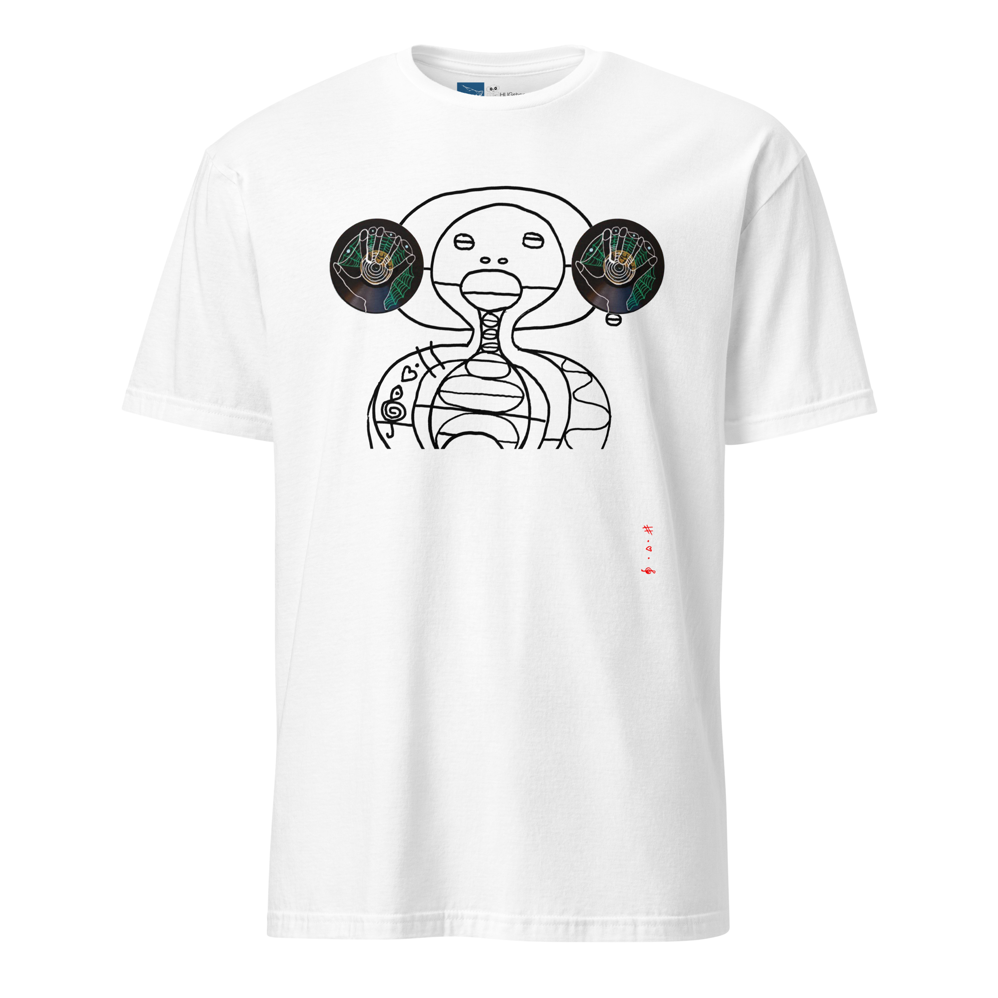 10 Sekunders Stilhed - T-Shirt - HUGShop T-Shirt Hvid / Small