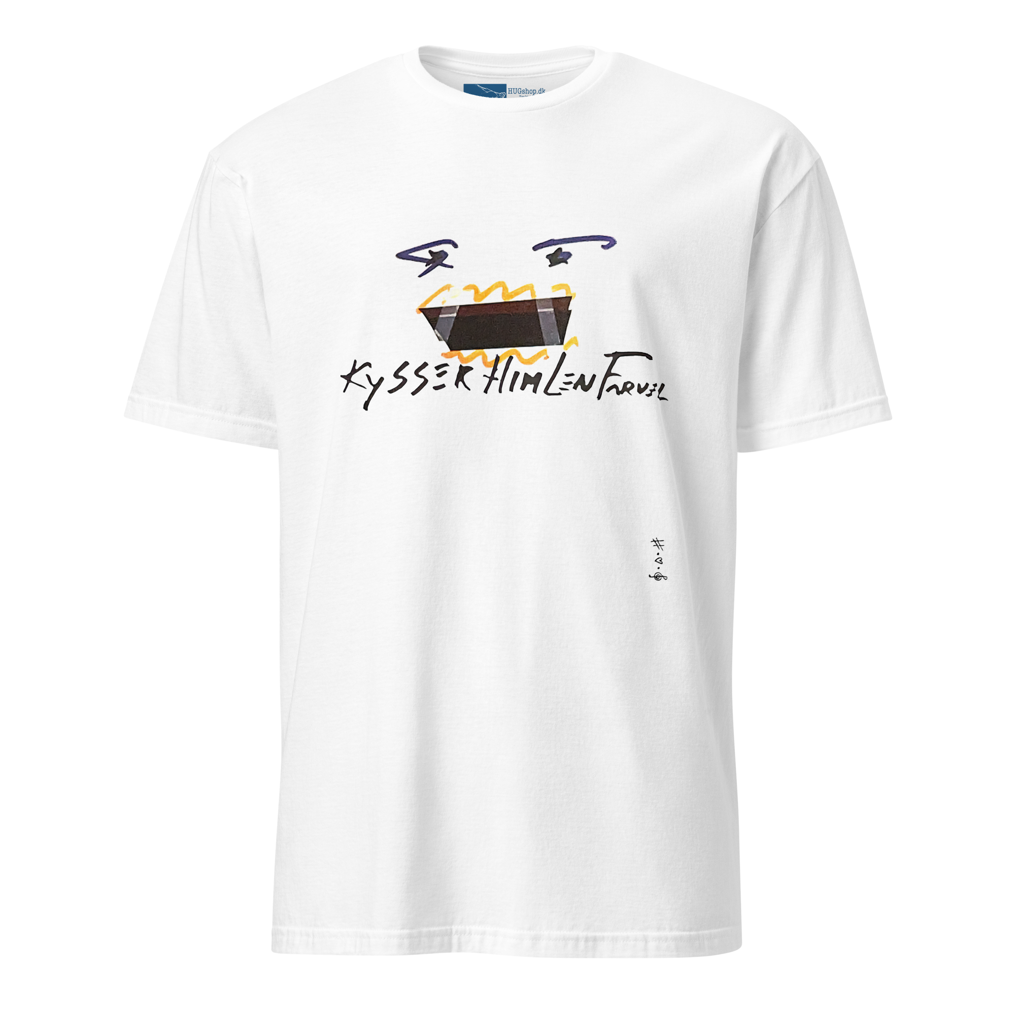 Kysser Himlen Farvel T-Shirt - HUGShop T-Shirt Hvid / Small