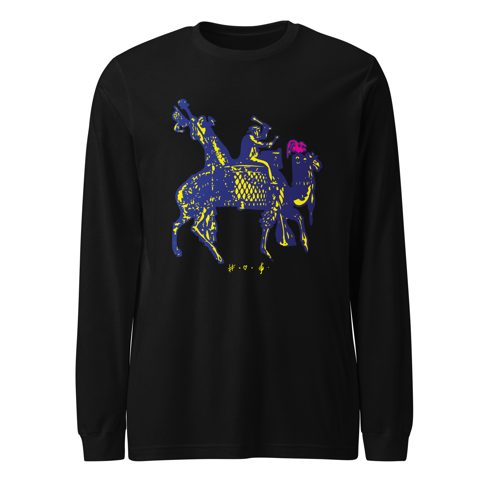 Blidt Over Dig - Langærmet T-Shirt - HUGShop Langærmet T-Shirt Sort / XSmall