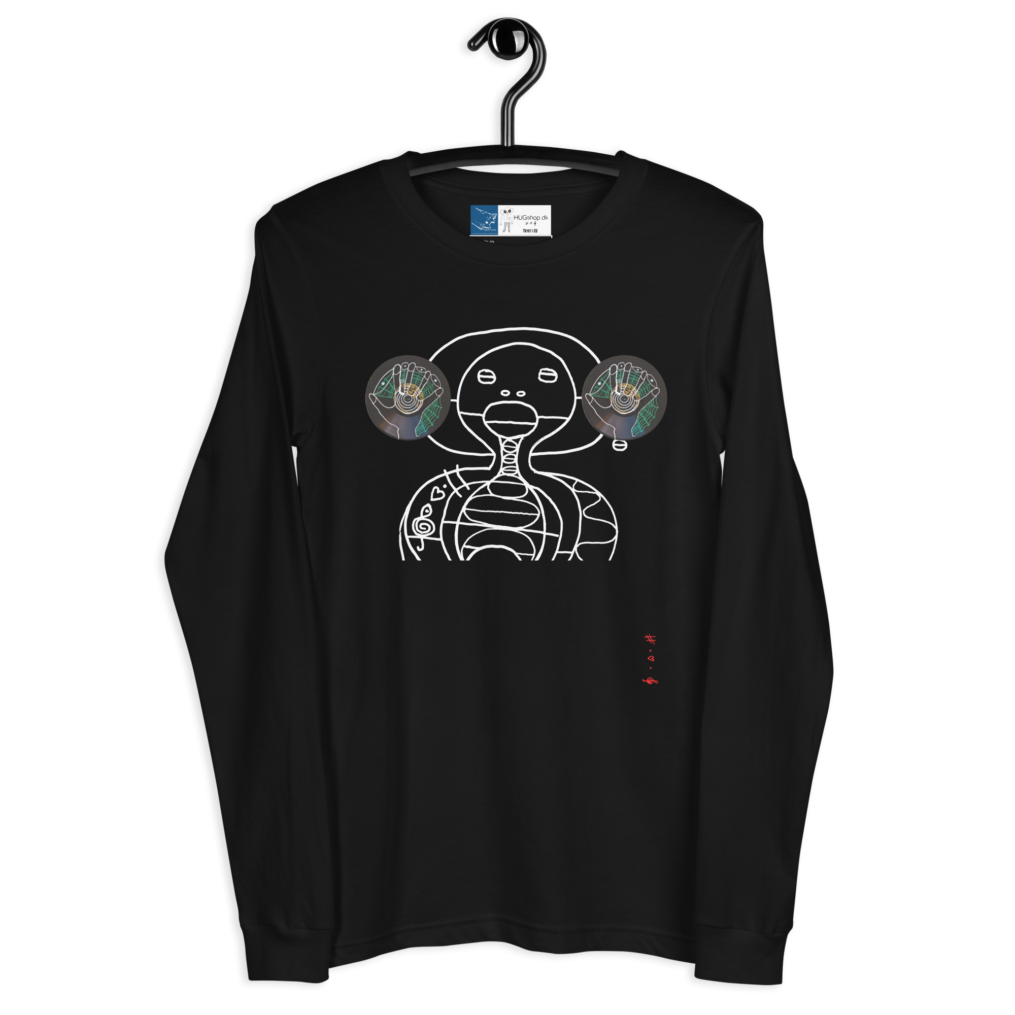 10 Sekunders Stilhed - Langærmet T-Shirt - HUGShop Langærmet T-Shirt Sort / XSmall