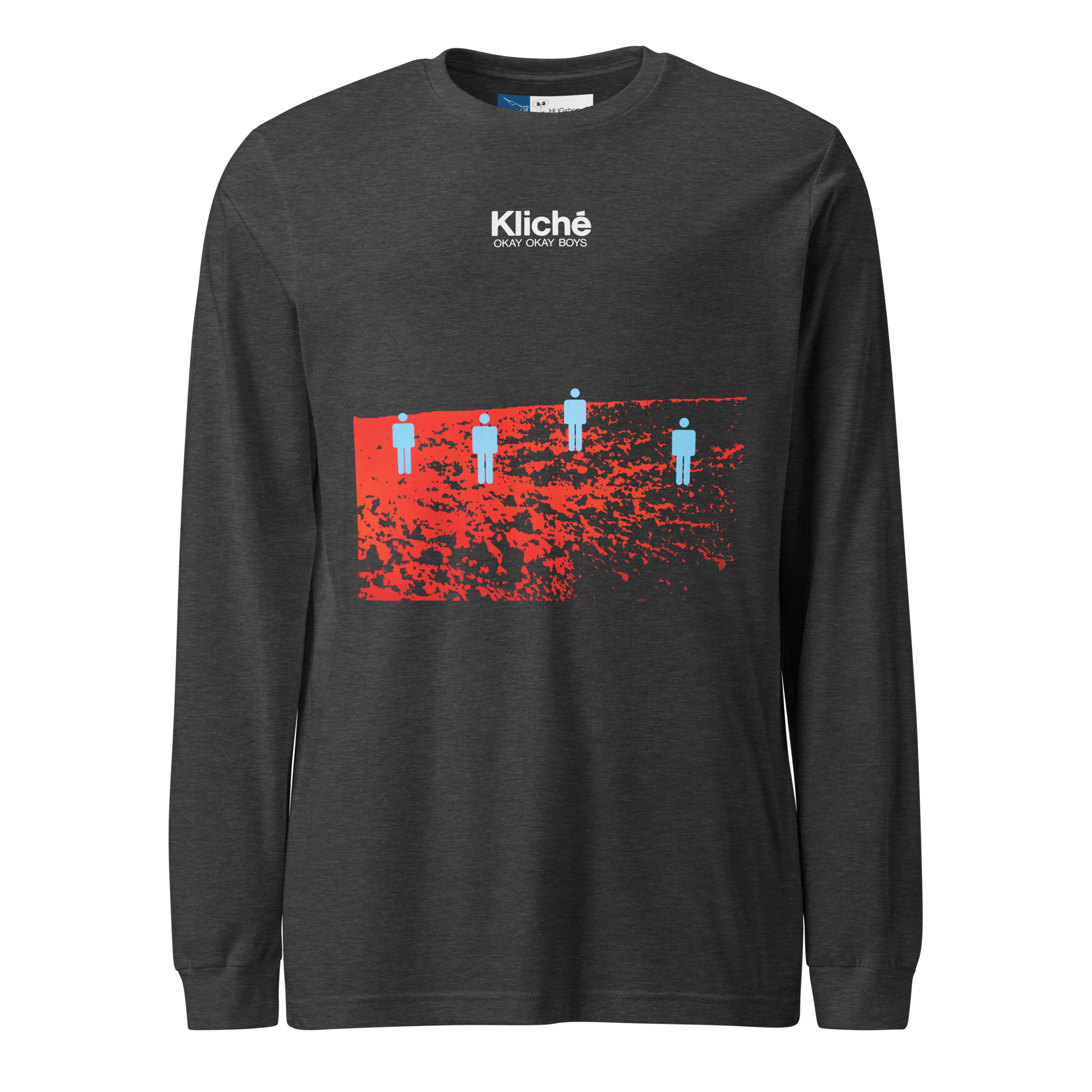 Okay Okay Boys - Langærmet T-Shirt - HUGShop Langærmet T-Shirt Sport Mørkegrå / XSmall