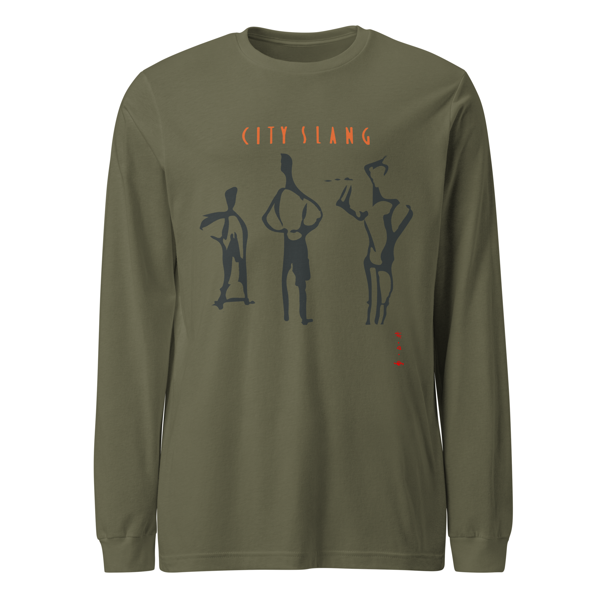 City Slang - Langærmet T-Shirt - HUGShop Langærmet T-Shirt Grøn / XSmall