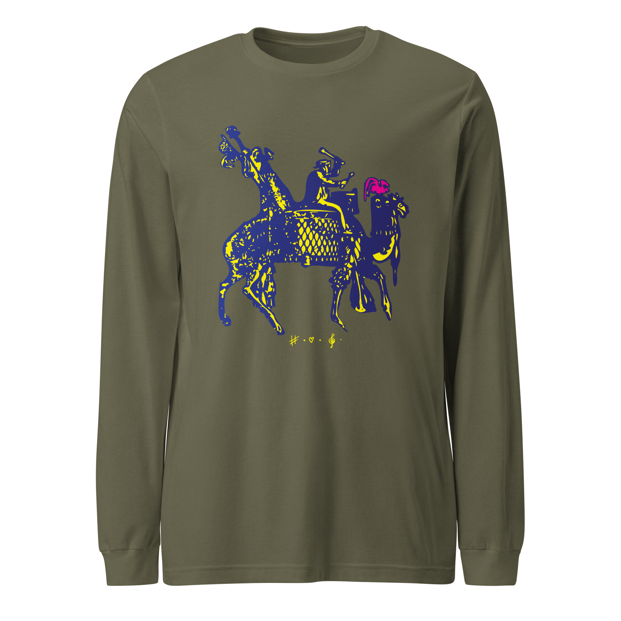 Blidt Over Dig - Langærmet T-Shirt - HUGShop Langærmet T-Shirt Grøn / XSmall