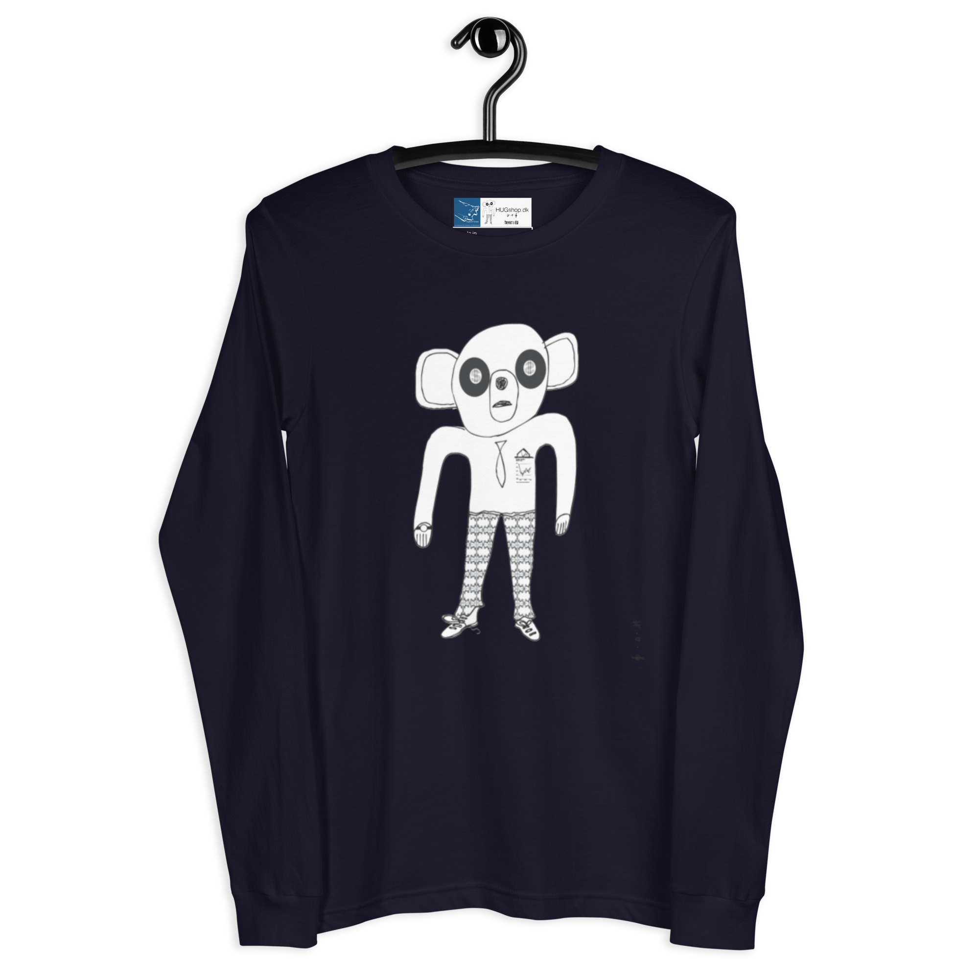 Dollar Bear - Langærmet T-Shirt - HUGShop Langærmet T-Shirt Havets Blå / XSmall