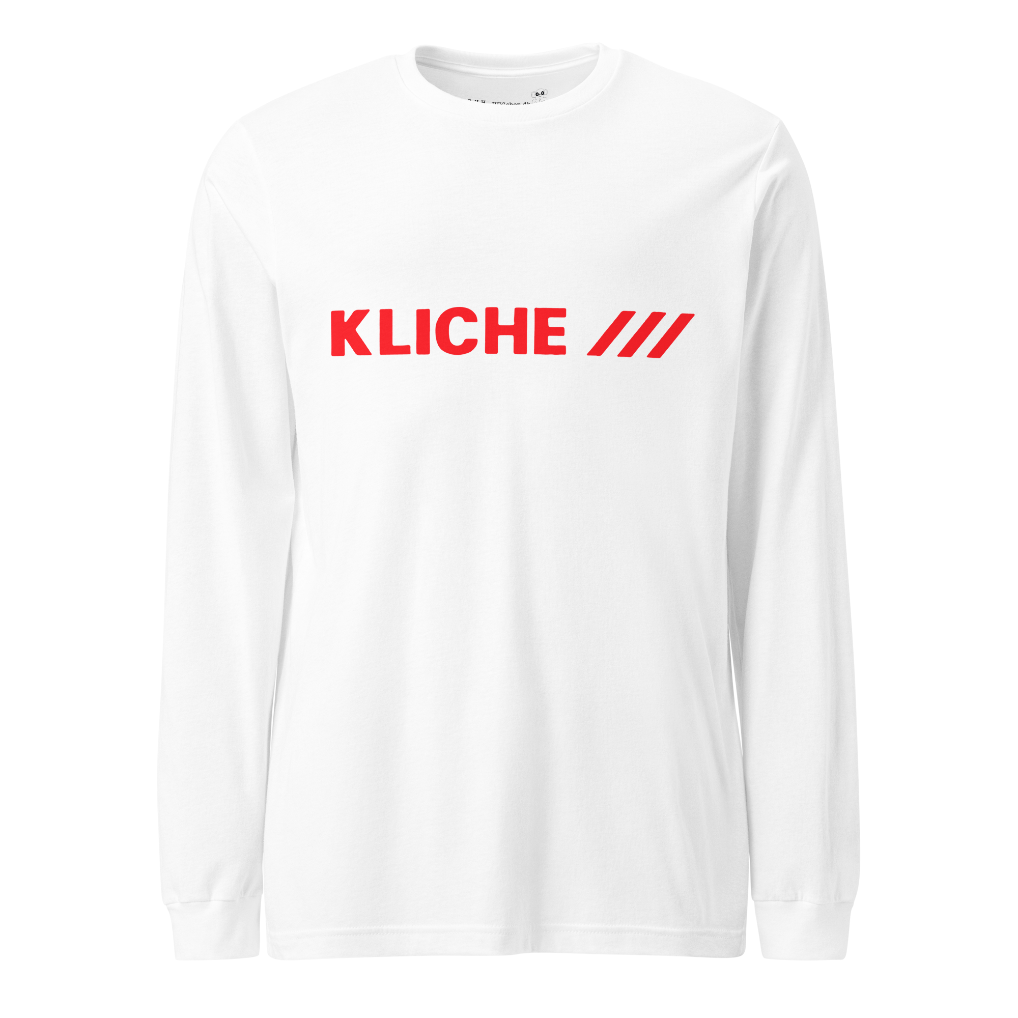 Kliché 1980 Langærmet T-Shirt - HUGShop Langærmet T-Shirt Hvid / XSmall