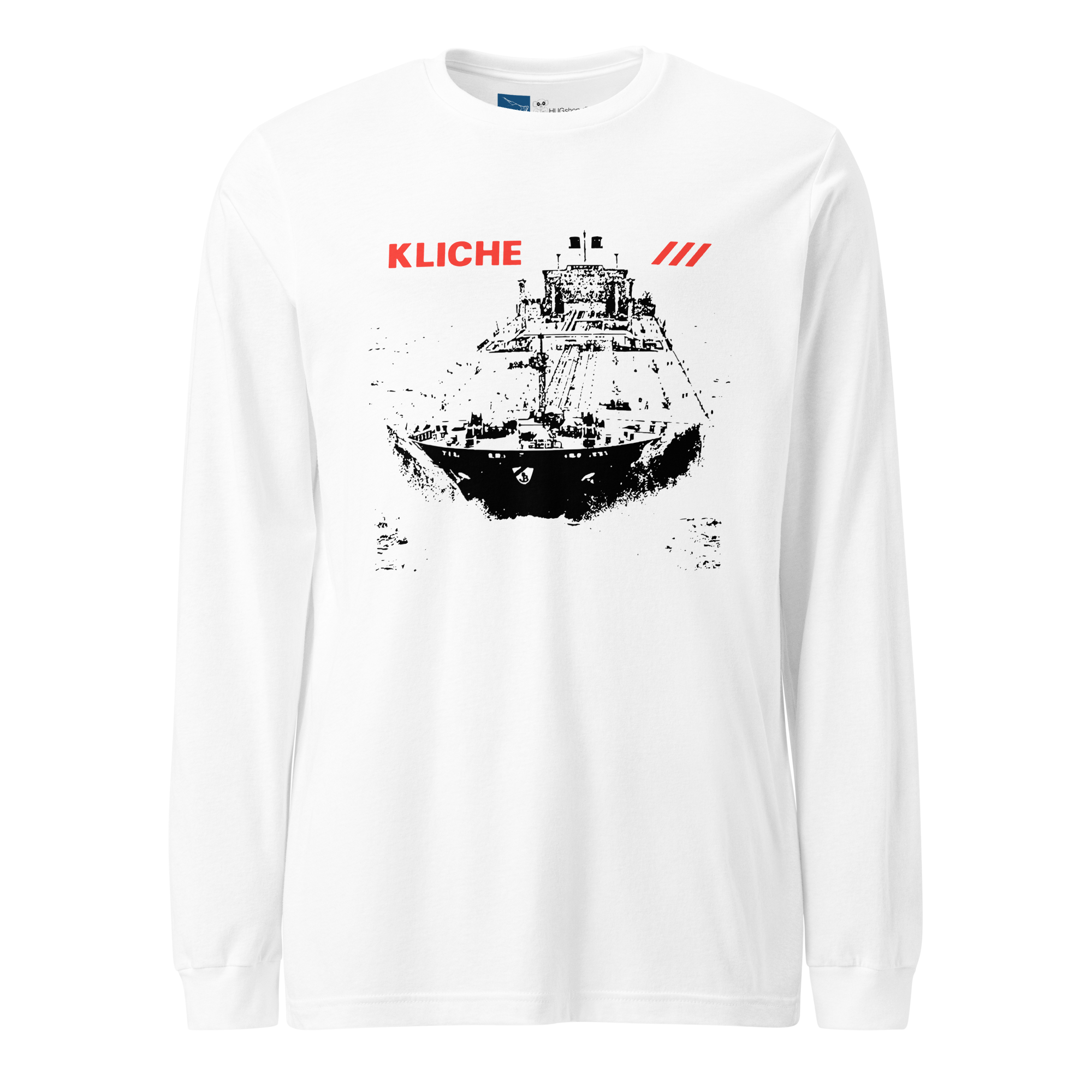 Supertanker - Langærmet T-Shirt - HUGShop Langærmet T-Shirt Hvid / XSmall