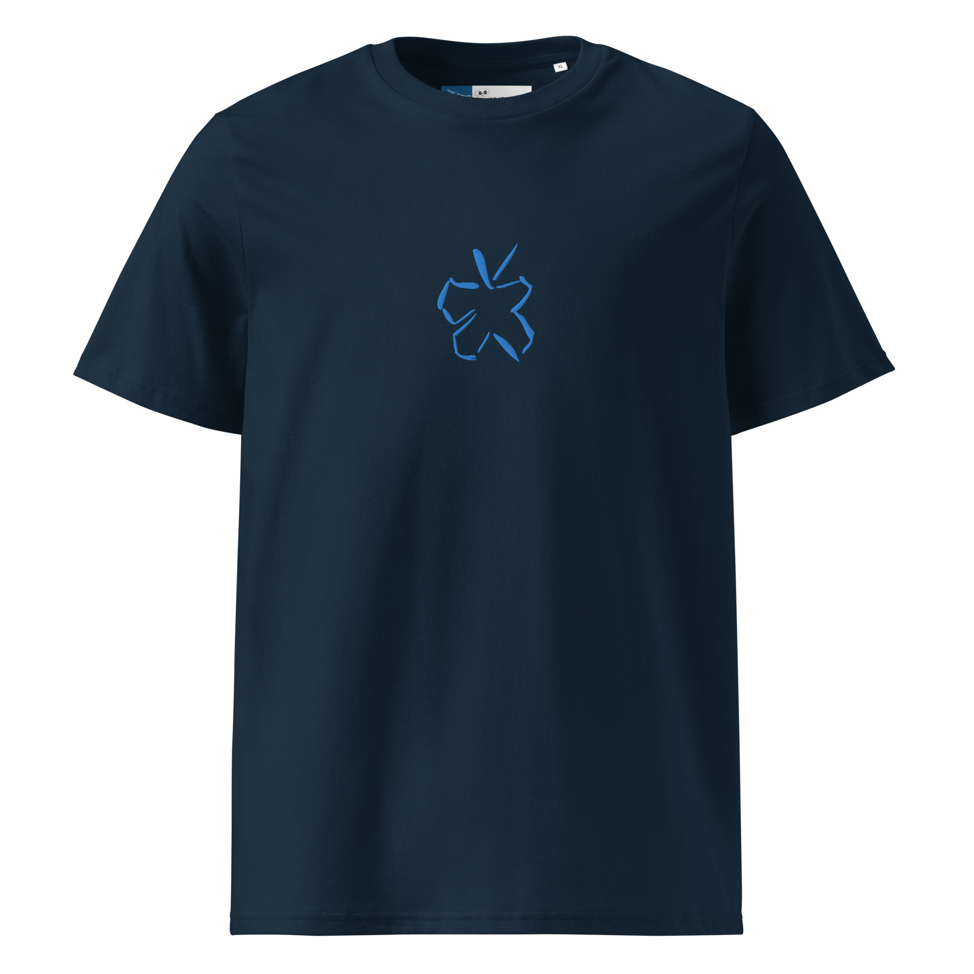 Kysser Himlen Farvel - Broderet Økologisk T-Shirt - HUGShop Premium T-Shirt Hvid / Small