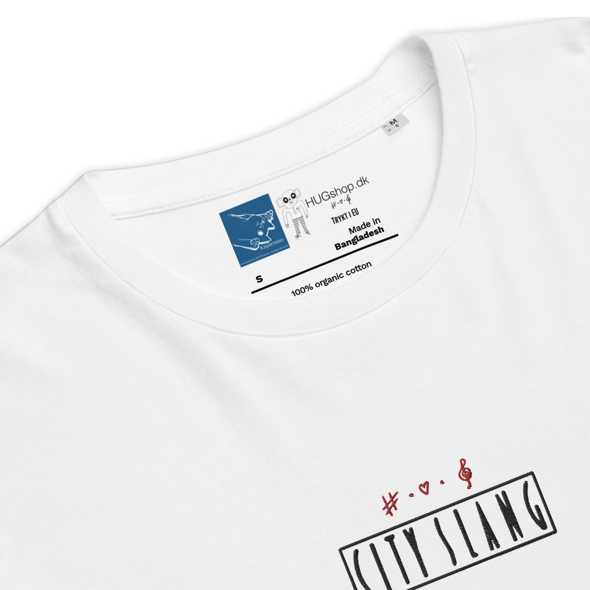 City Slang  - Broderet Økologisk T-Shirt