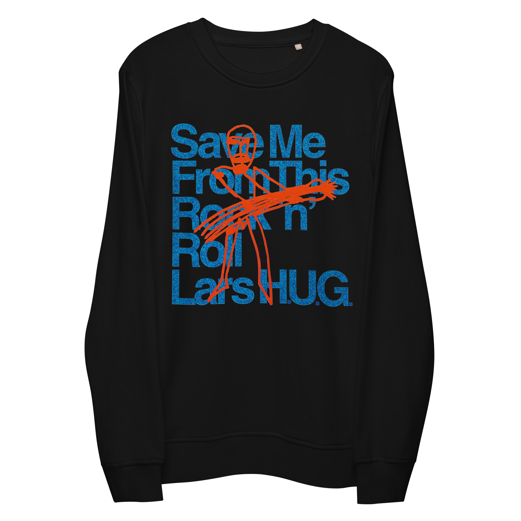 Save Me From This Rock n Roll Sweatshirt - HUGShop Premium Øko T-Shirt / Sort / Small