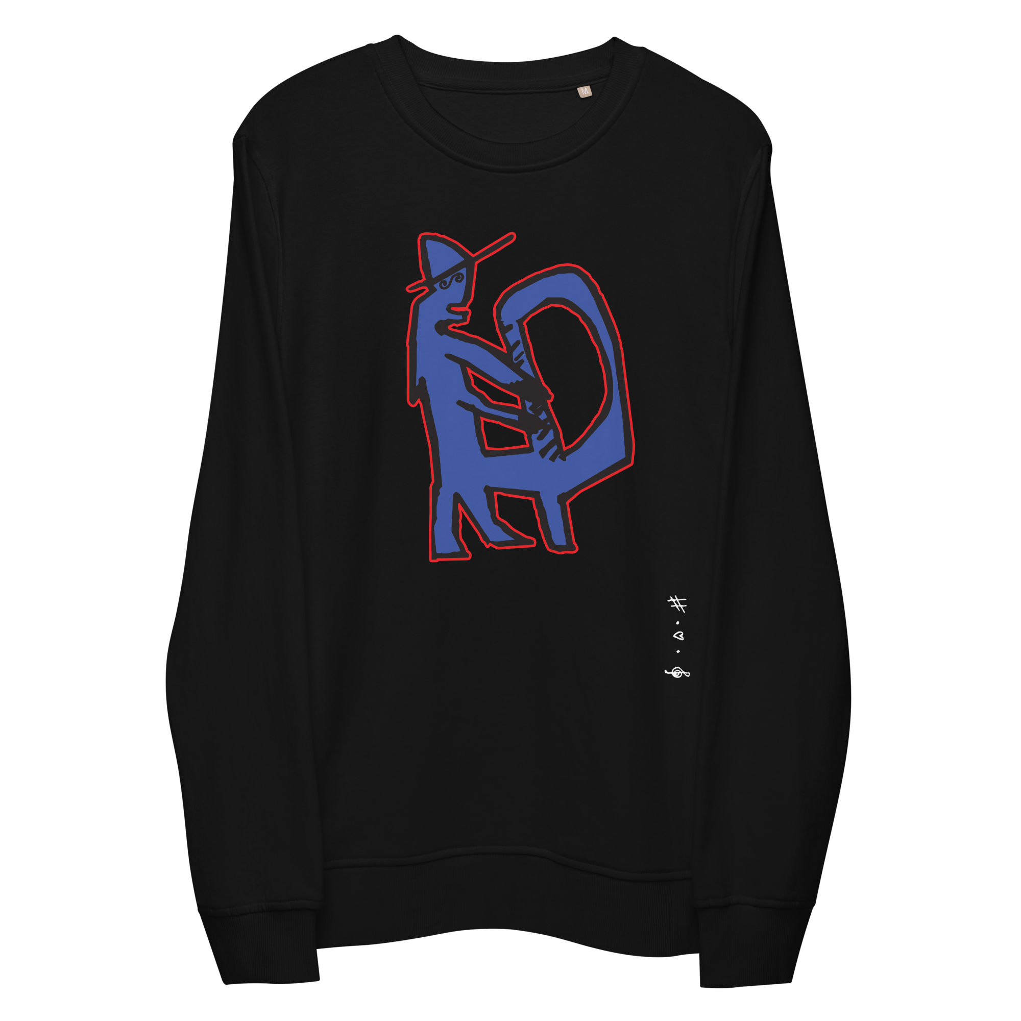 Kiss and HUG sweatshirt - HUGShop Premium Øko Sweatshirt / Sort / Small