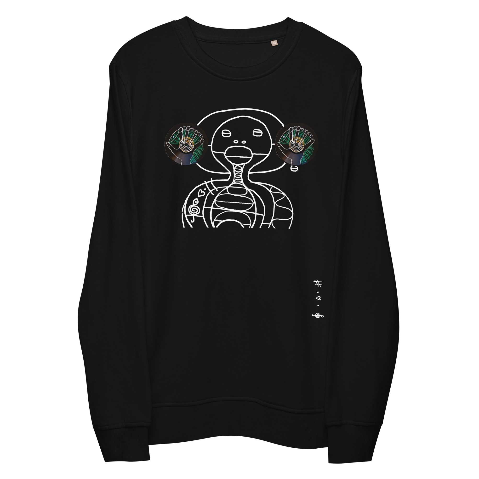 10 Sekunders Stilhed Sweatshirt - HUGShop Sweatshirt Sort / Small