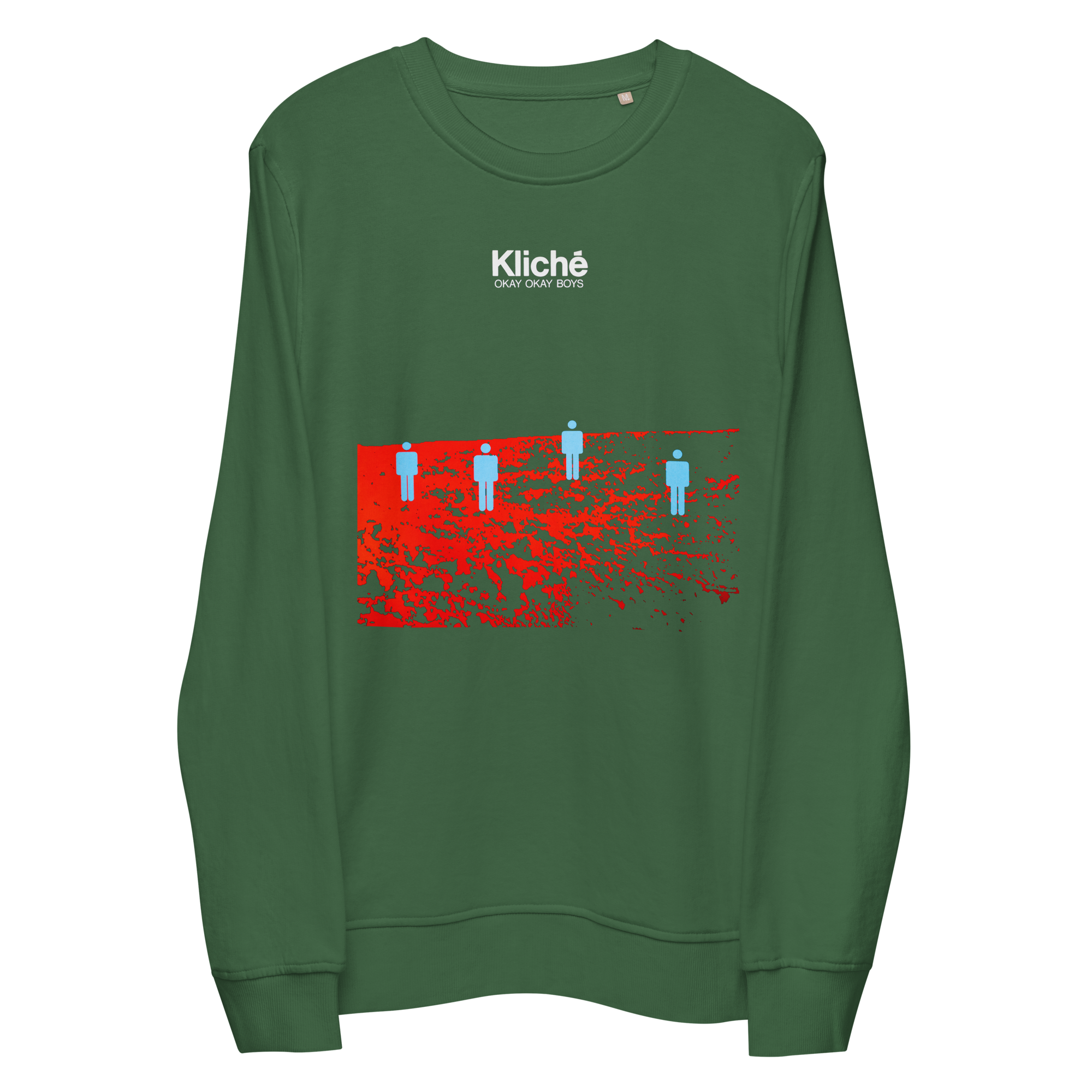 Okay Okay Boys Sweatshirt - HUGShop Grøn / Small / Premium Øko Sweatshirt