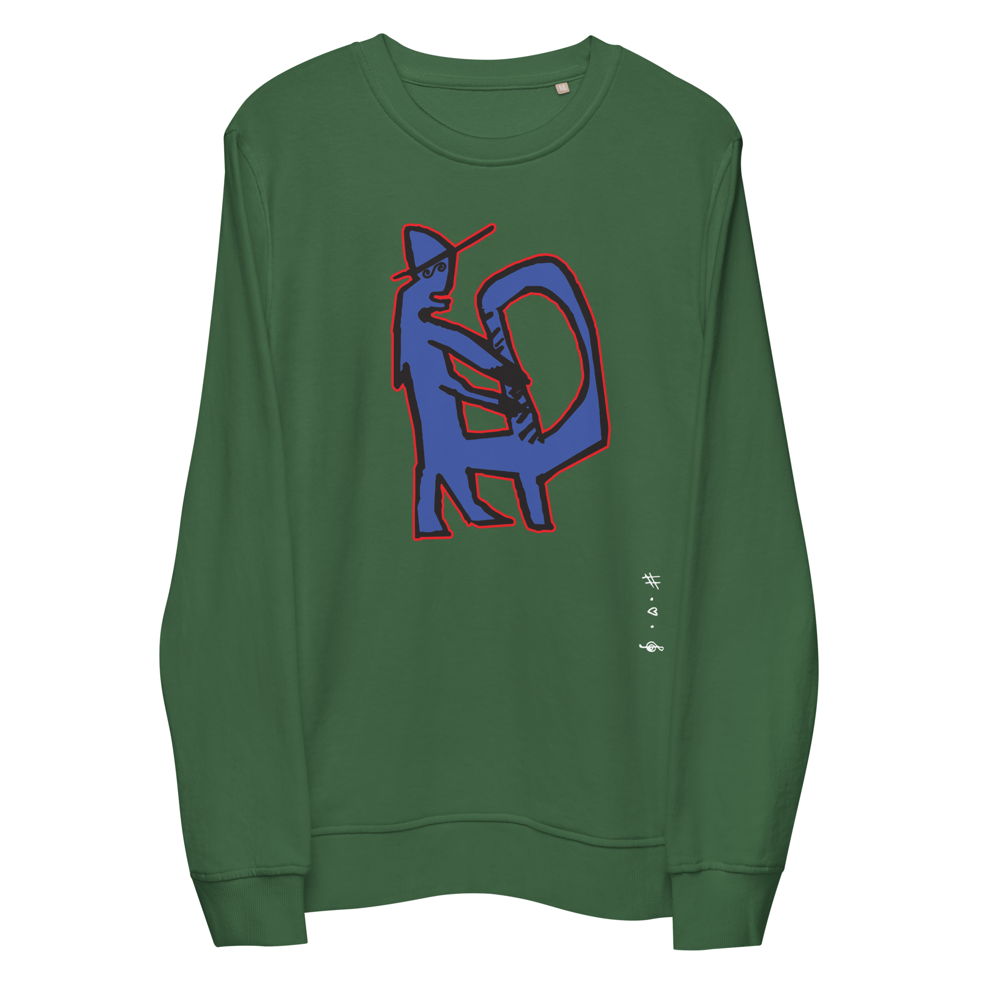 Kiss and HUG sweatshirt - HUGShop Premium Øko Sweatshirt / Grøn / Small