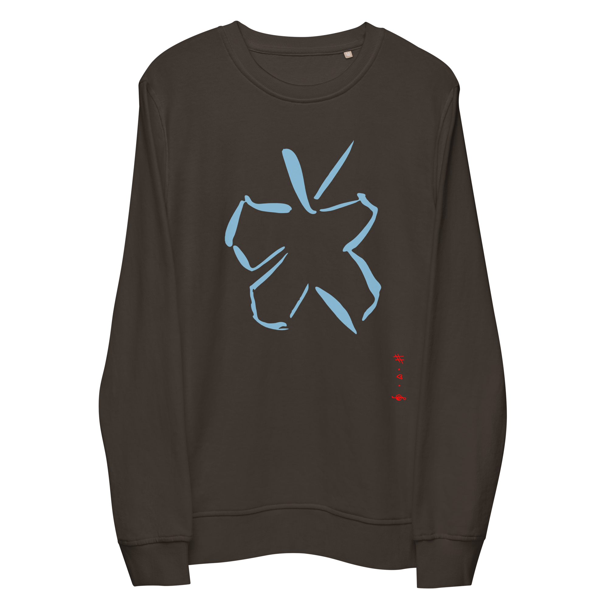 Kysser Himlen Farvel Sweatshirt - HUGShop Sweatshirt Gråbrun / Small / Premium Øko Sweatshirt