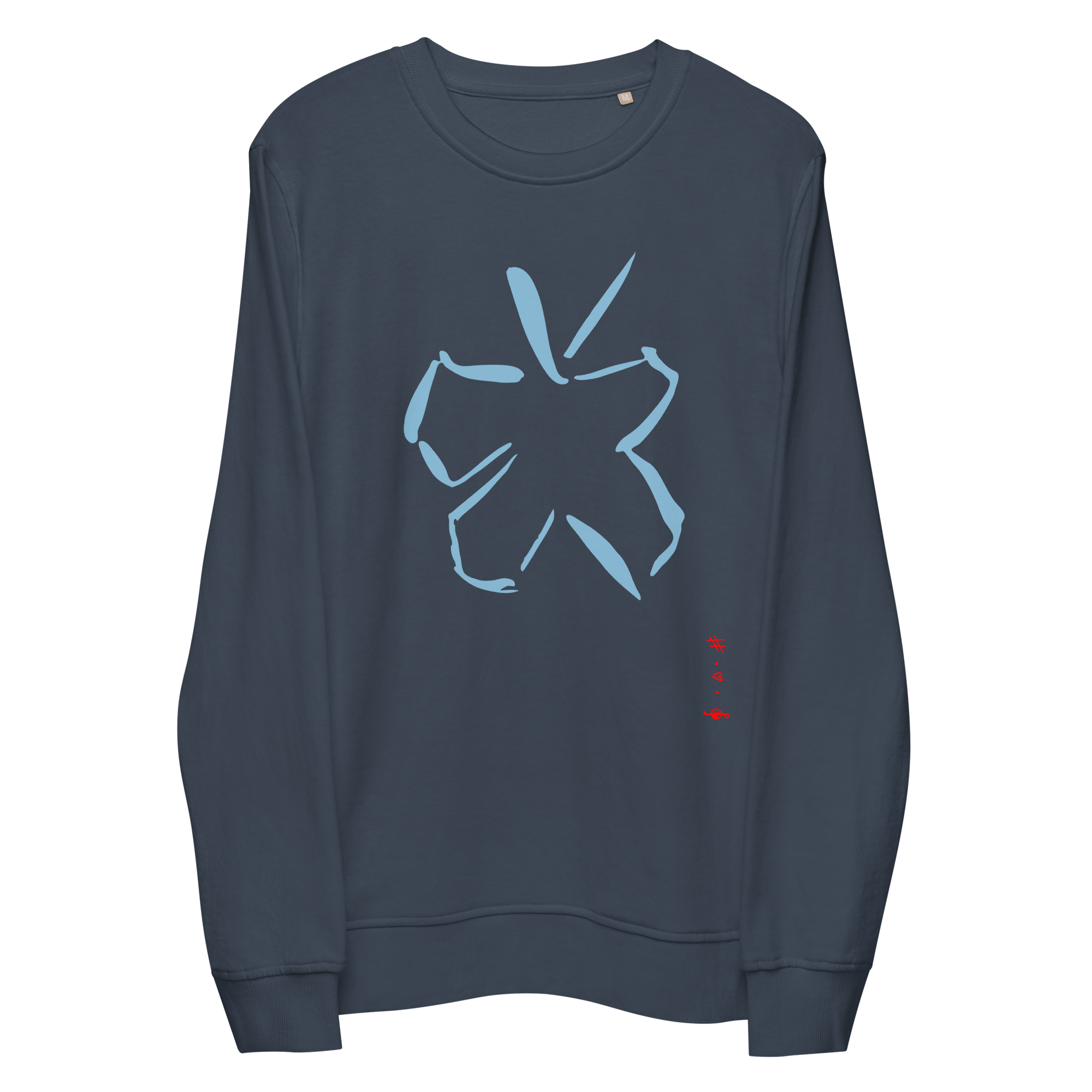 Kysser Himlen Farvel Sweatshirt - HUGShop Sweatshirt Gråblå / Small / Premium Øko Sweatshirt