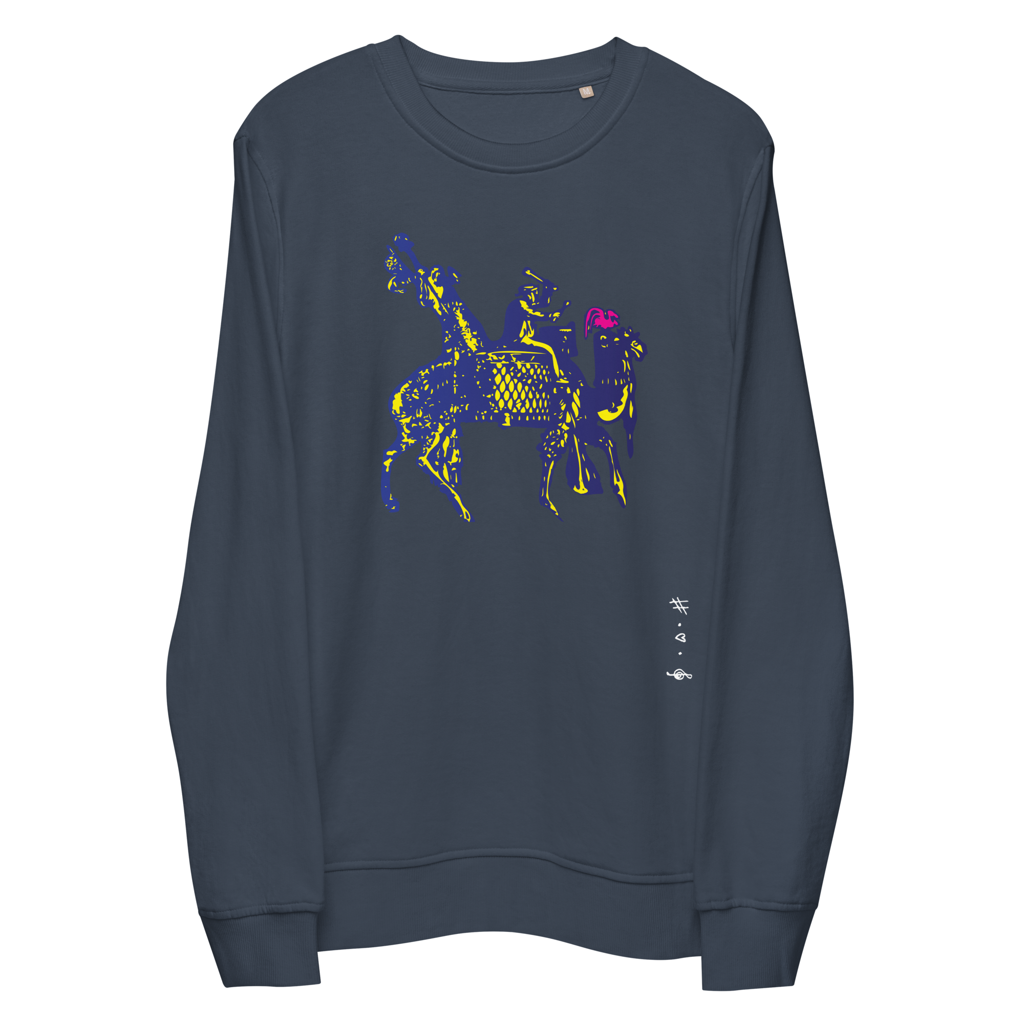 Blidt Over Dig Sweatshirt - HUGShop Sweatshirt Premium Øko Sweatshirt / Gråblå / Small