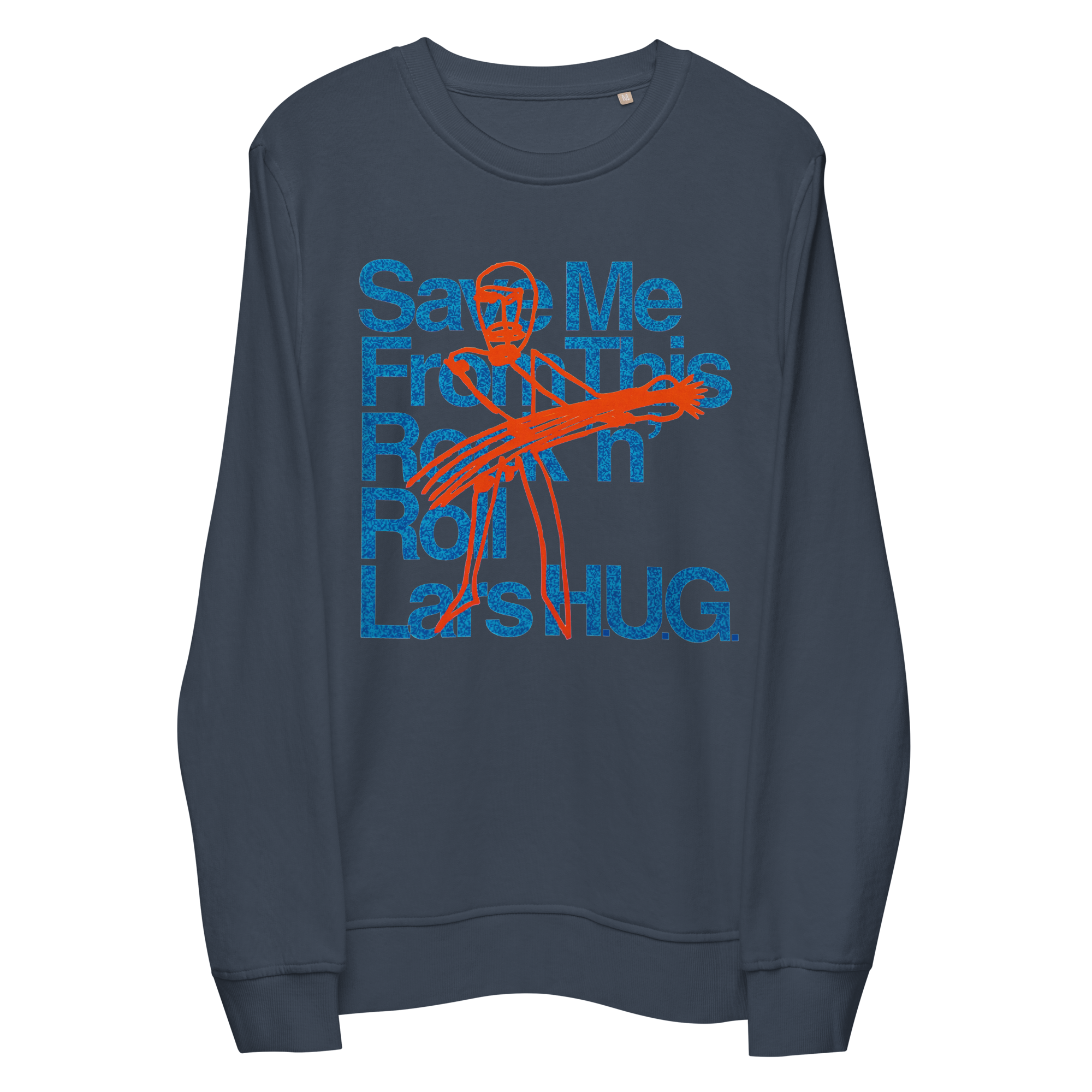 Save Me From This Rock n Roll Sweatshirt - HUGShop Premium Øko T-Shirt / Grågrøn / Small