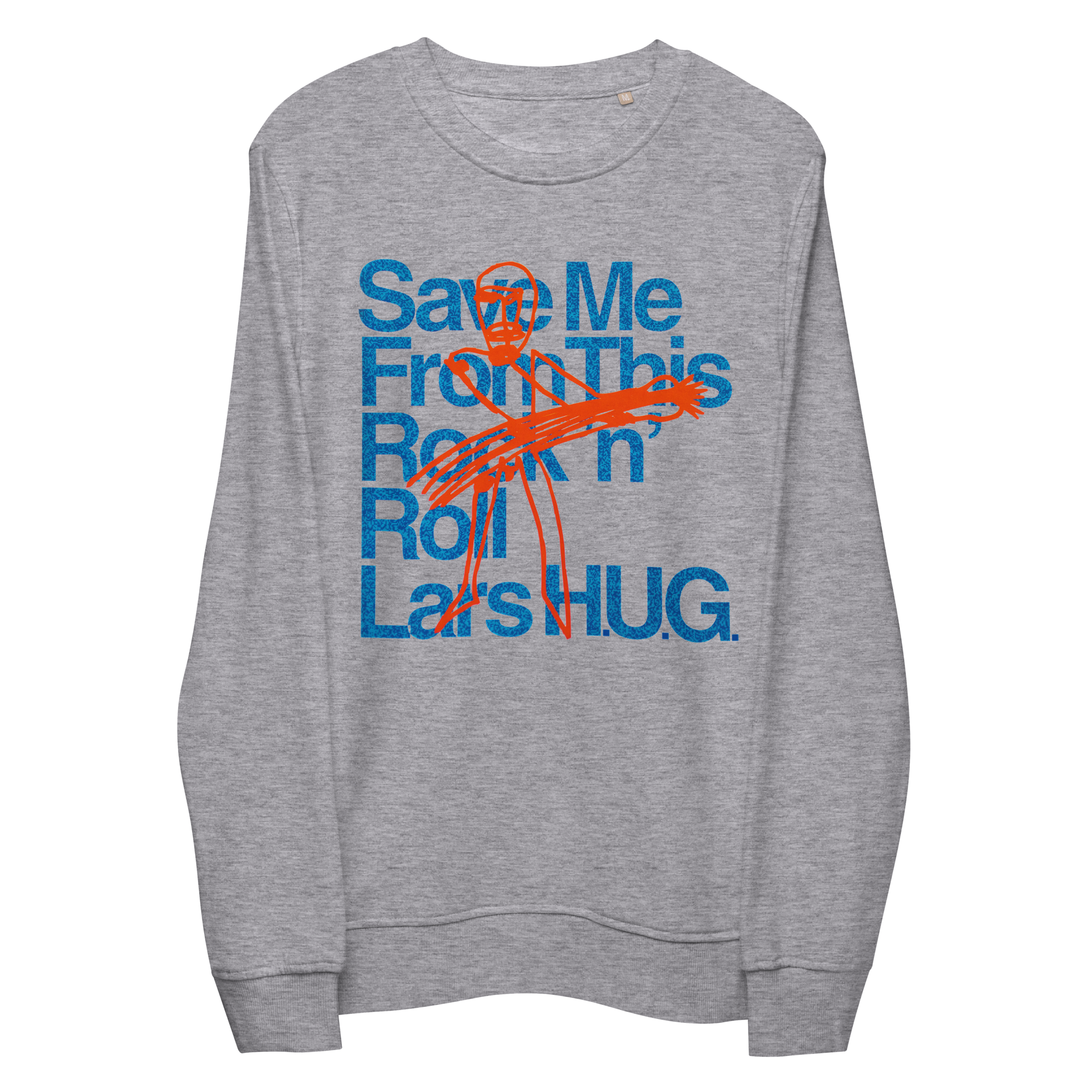 Save Me From This Rock n Roll Sweatshirt - HUGShop Premium Øko T-Shirt / Grå / Small