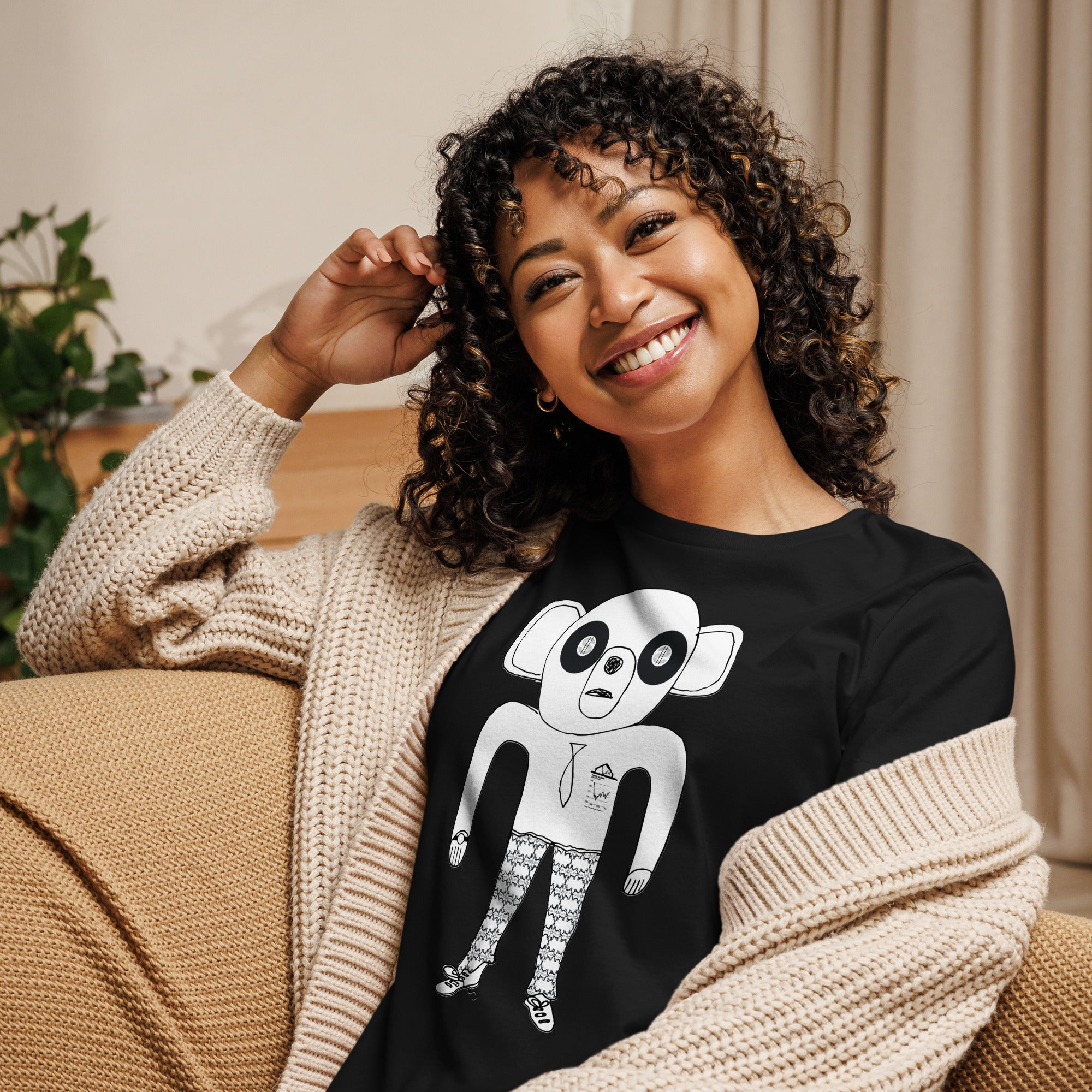 Dollar Bear Kvinde T-Shirt - HUGShop Kvinde T-Shirt Sort / Small